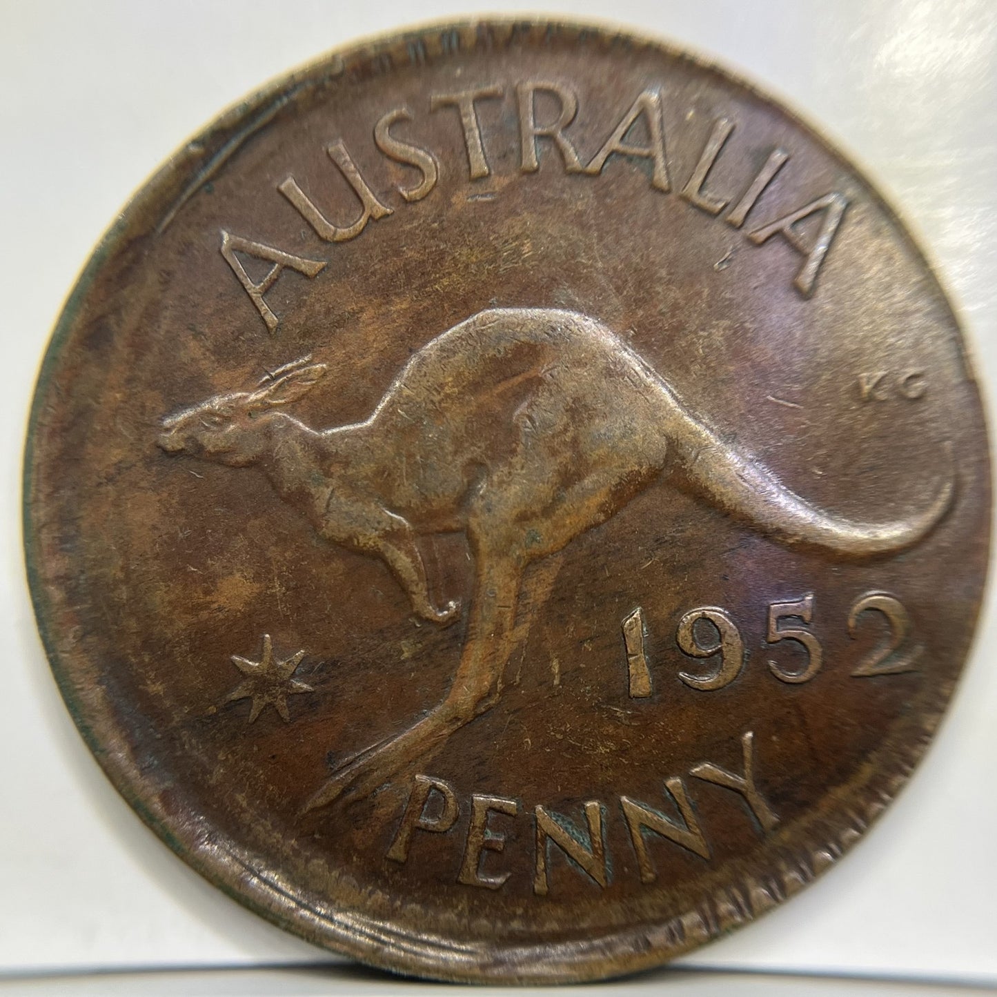 1952 Penny Error Coin - Broad Strike EF - Scarce Predecimal
