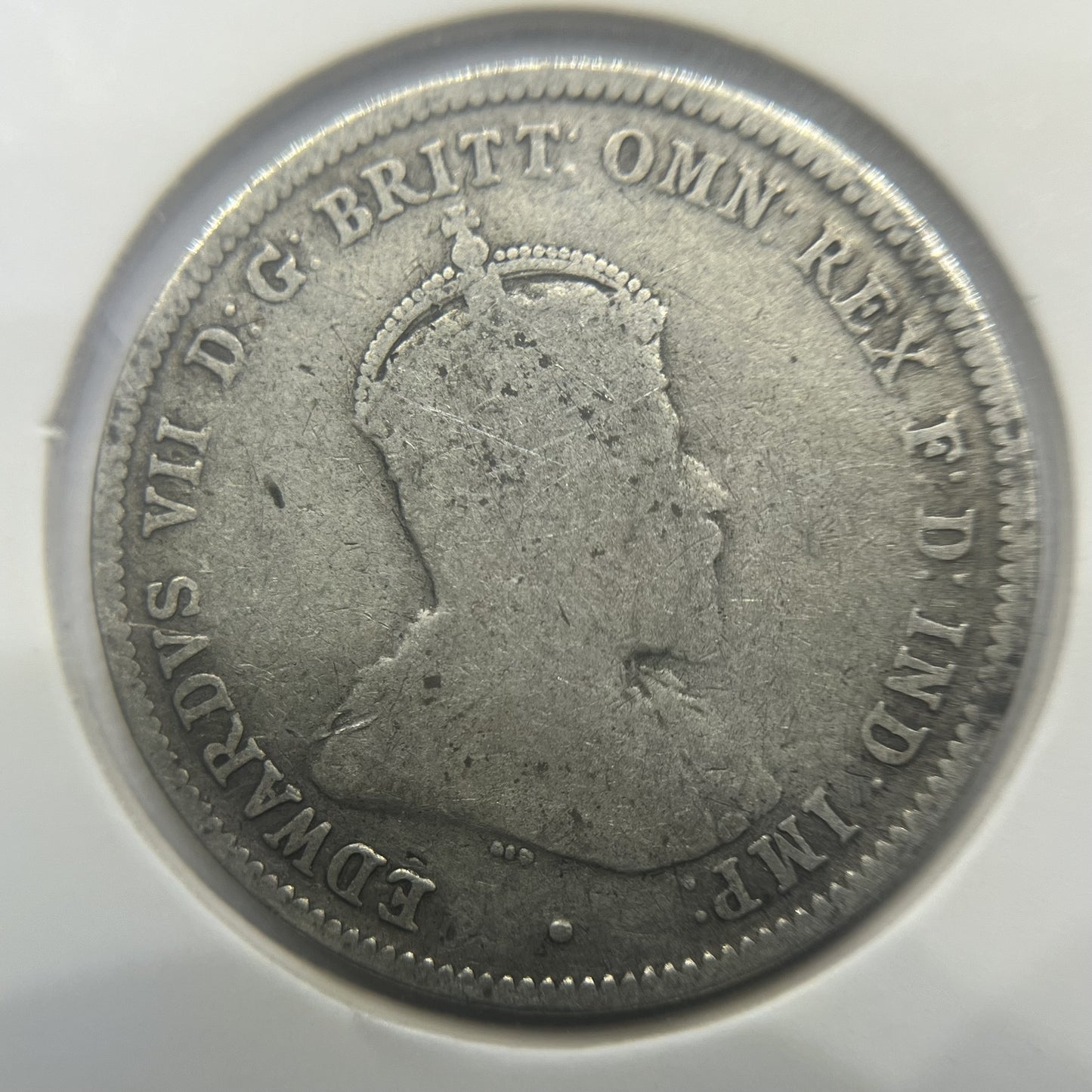 1910 Shilling Coin - Very Good - Edward VII Silver Predecimal First Year Issue
