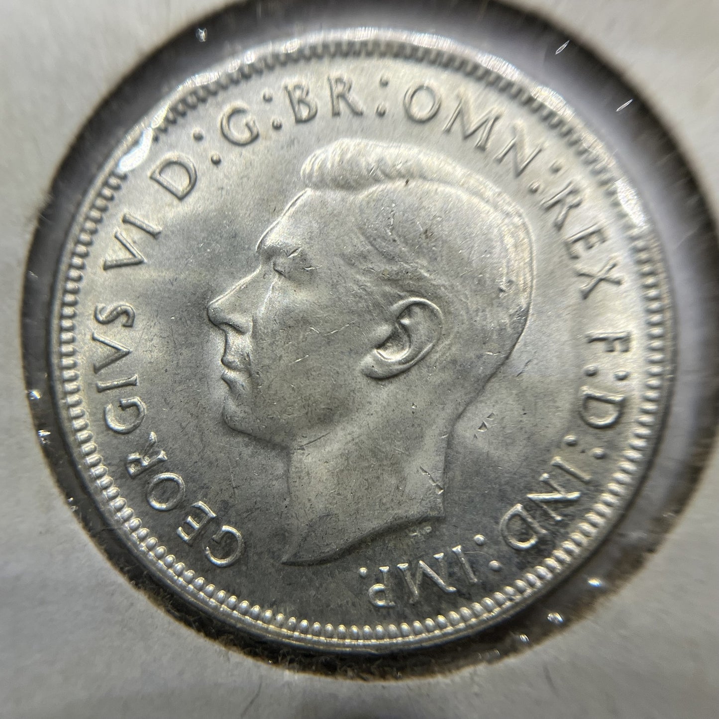 1943 s Florin Coin - good Extremely Fine - George VI Silver Predecimal