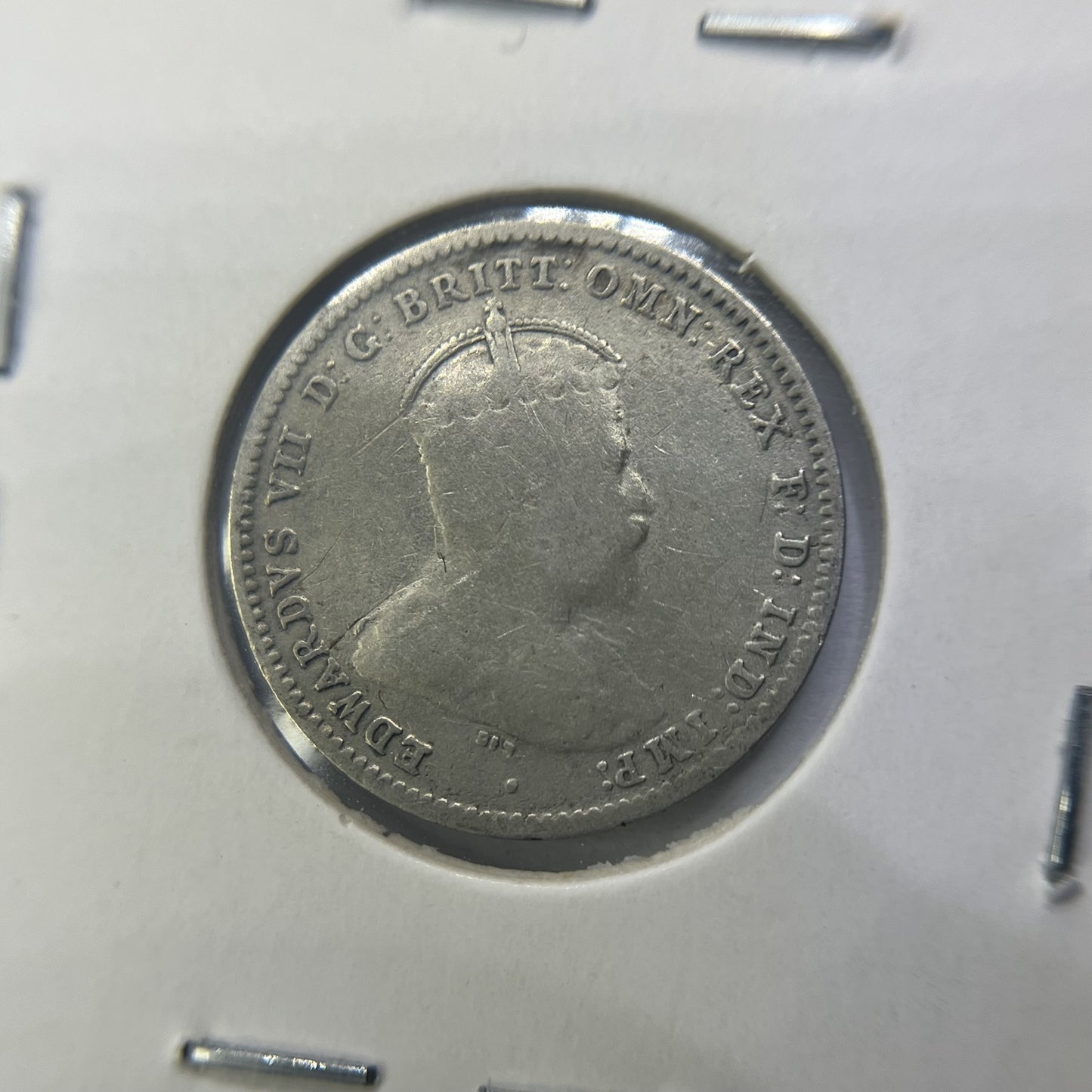 1910 Threepence Coin - almost Very Fine - Edward VII Silver Predecimal