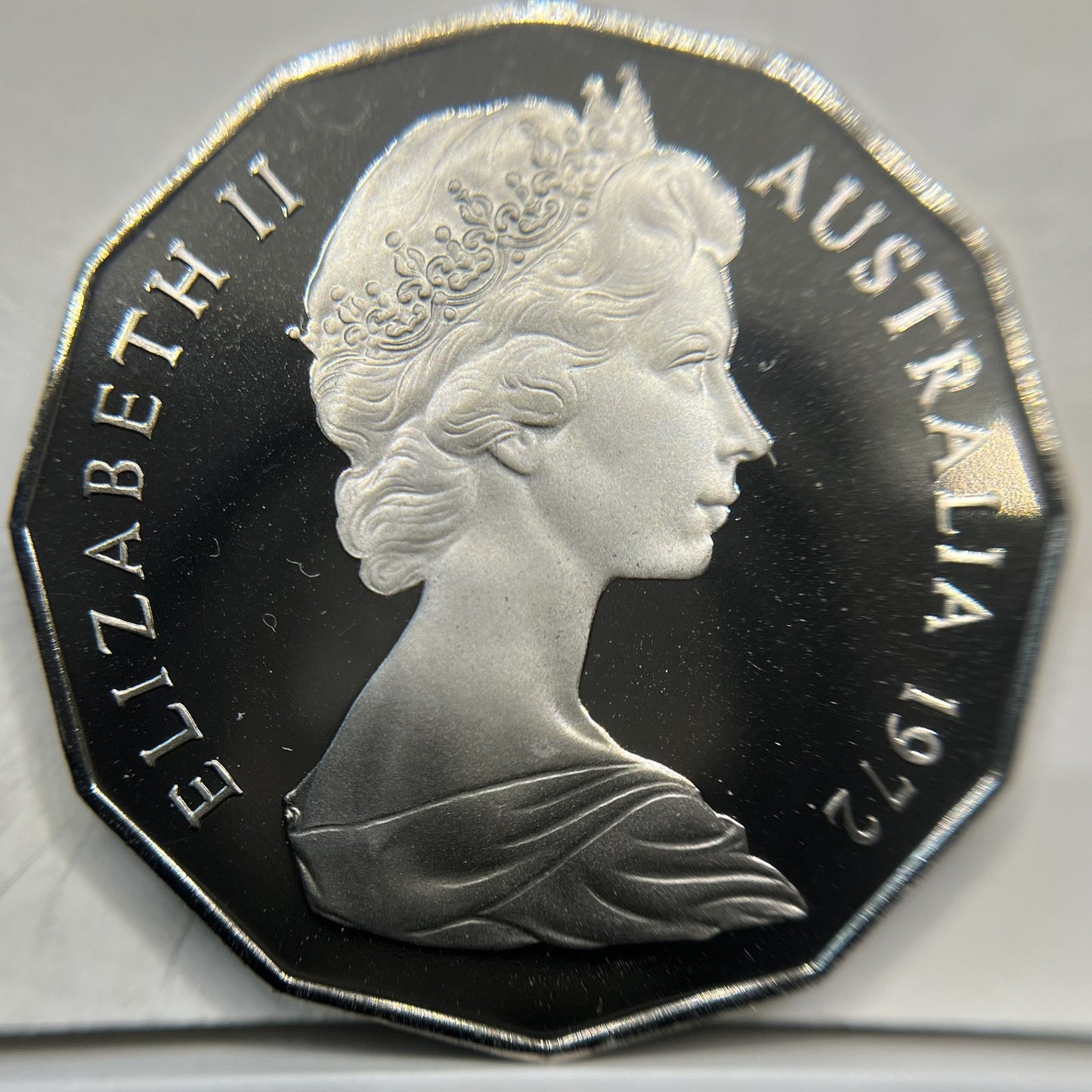 1972 50 Fifty Cent Coin - Proof - COA Queen Elizabeth II
