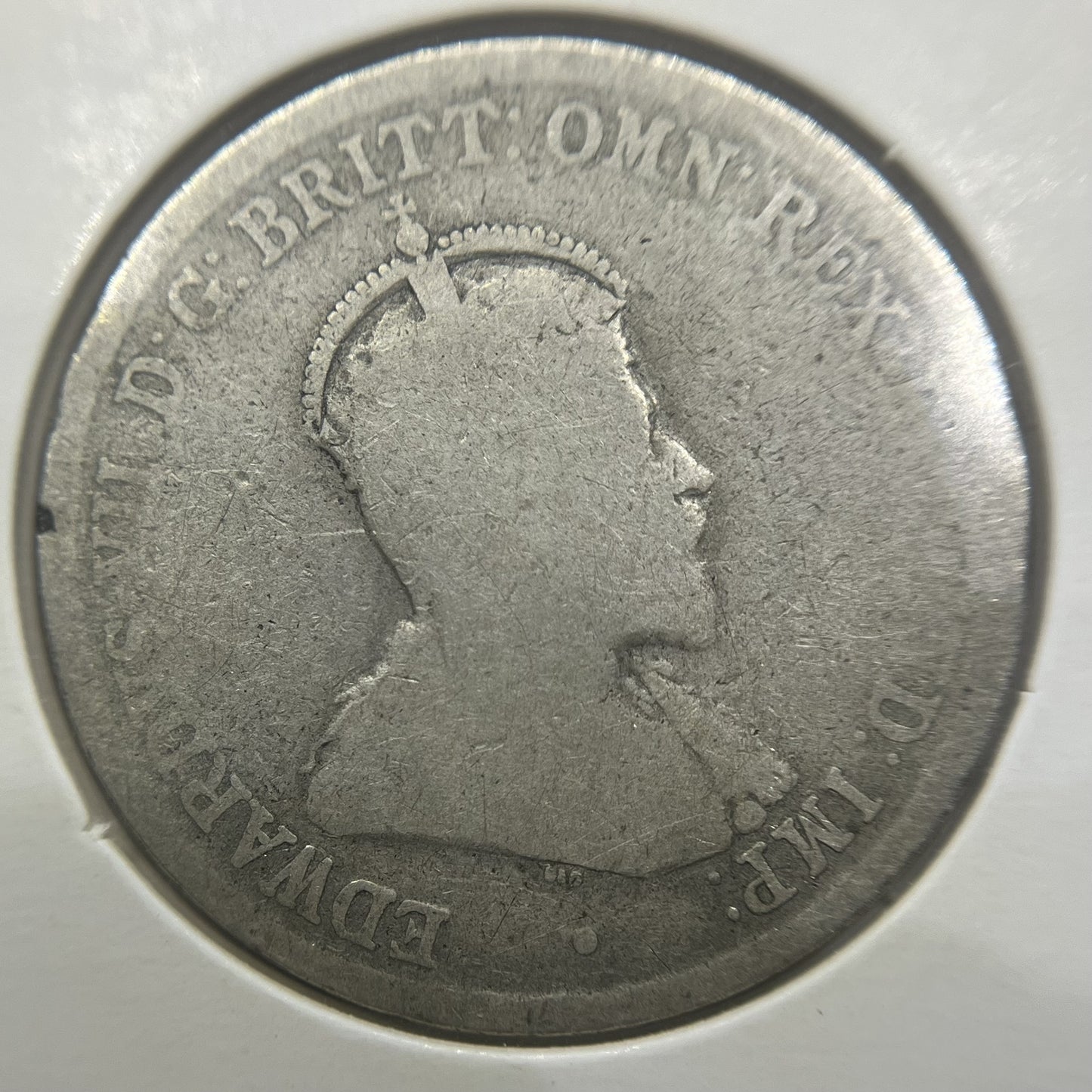 1910 Florin Coin - Good - Edward VII Silver Predecimal First Year of Issue