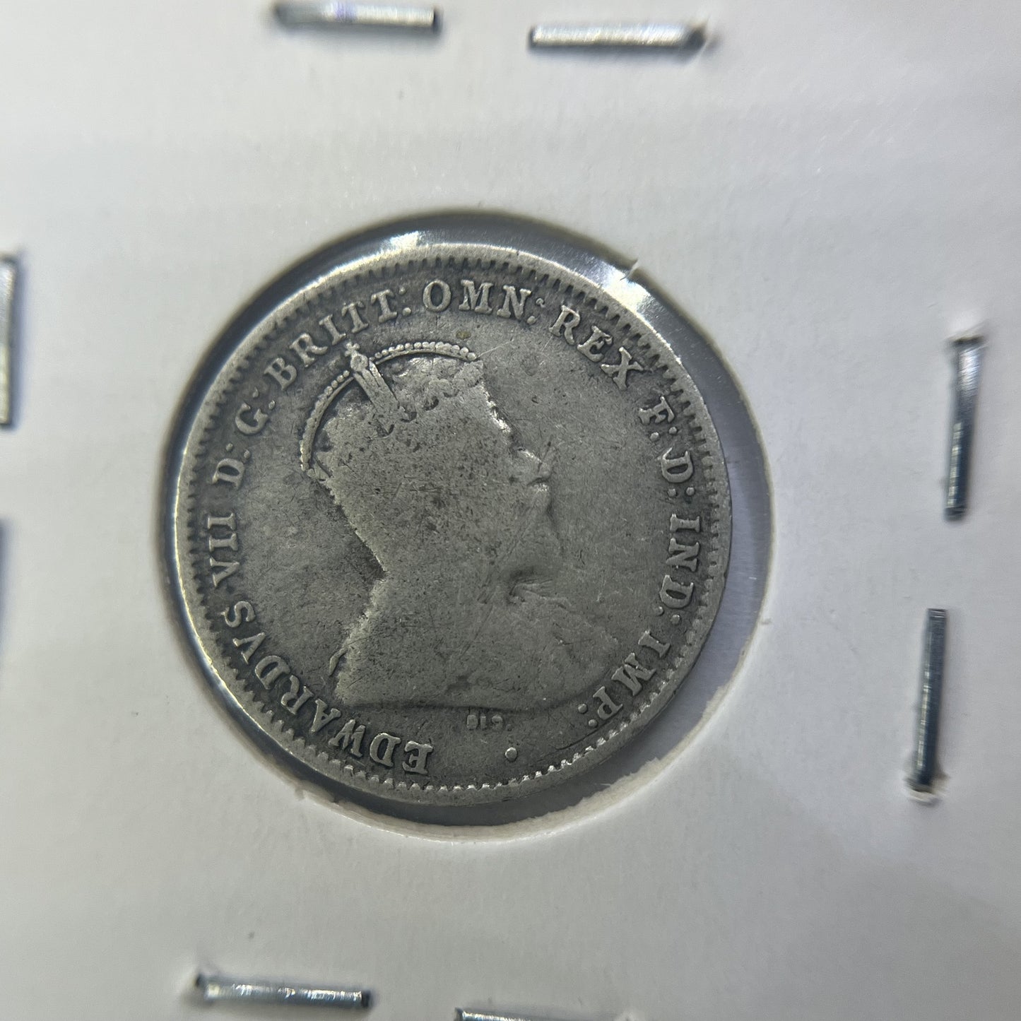 1910 Threepence Coin - Very Fine - Edward VII Silver Predecimal First Year