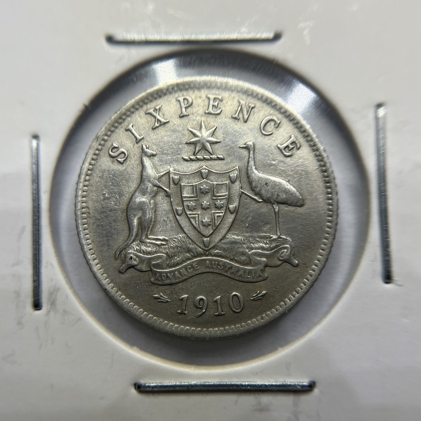 1910 Sixpence Coin - good Very Fine - Edward VII Silver Predecimal