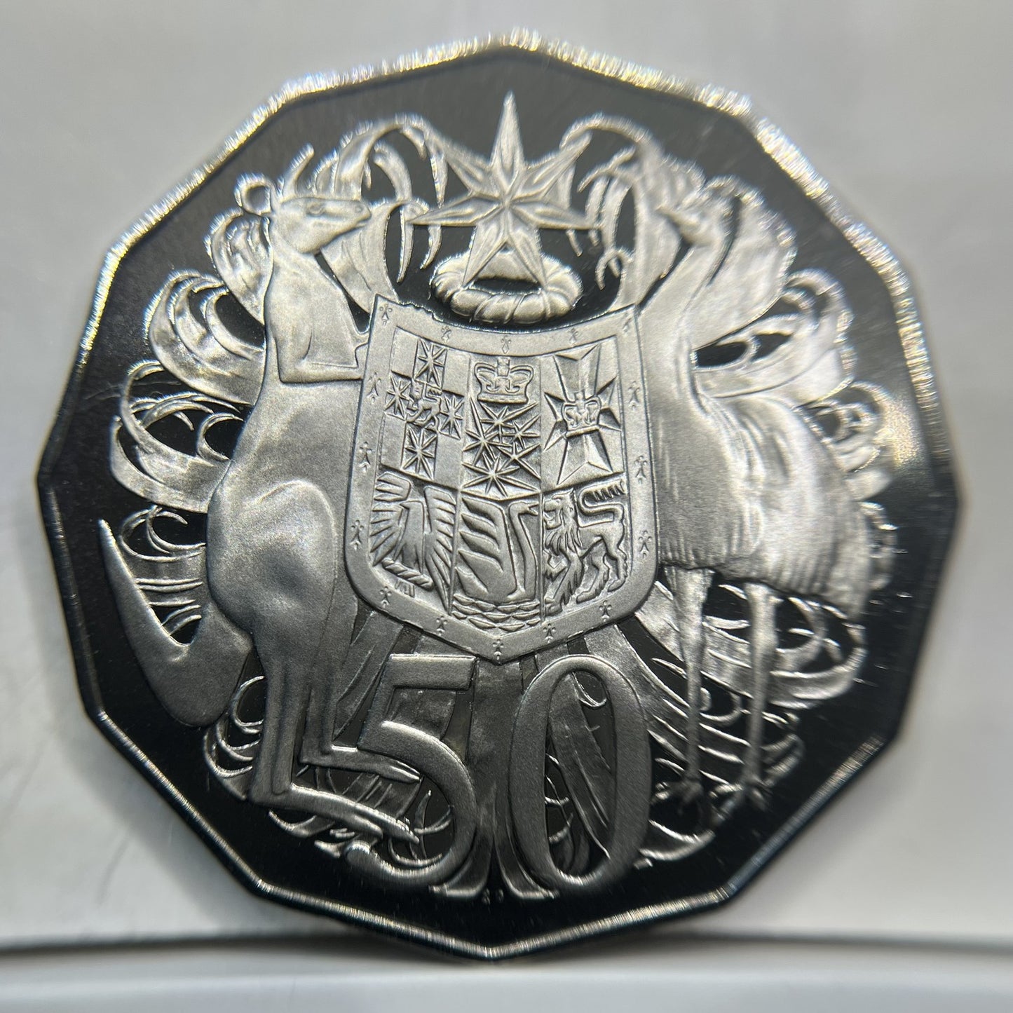 1972 50 Fifty Cent Coin - Proof - COA Queen Elizabeth II