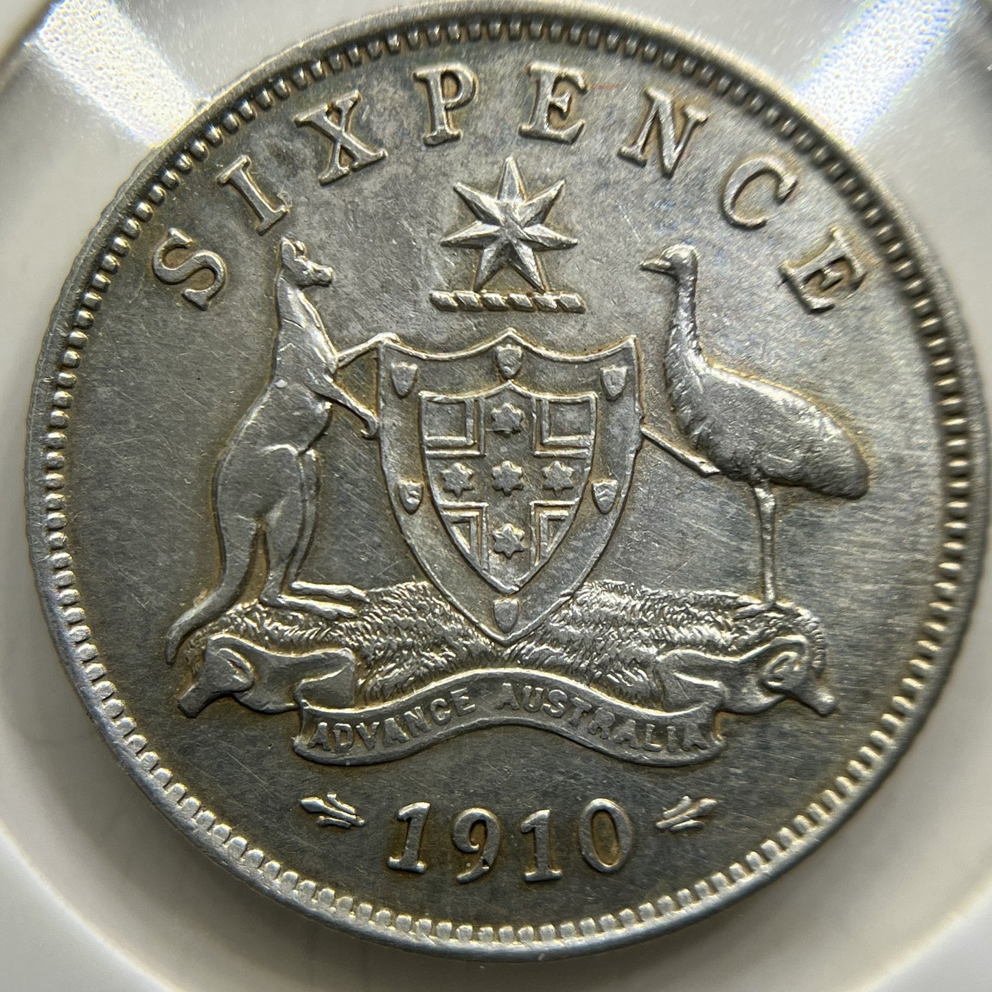 1910 Sixpence Coin - good Very Fine - Silver Edward VII