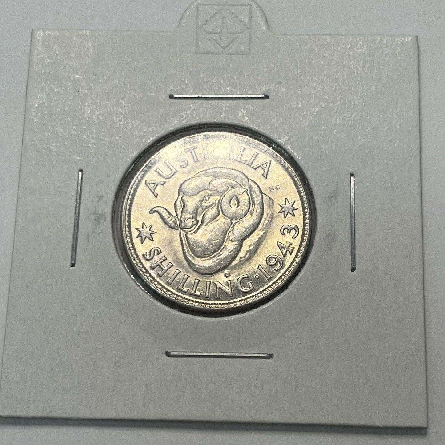 1943 s Shilling Coin - Choice Uncirculated ChUNC - Silver Predecimal George VI