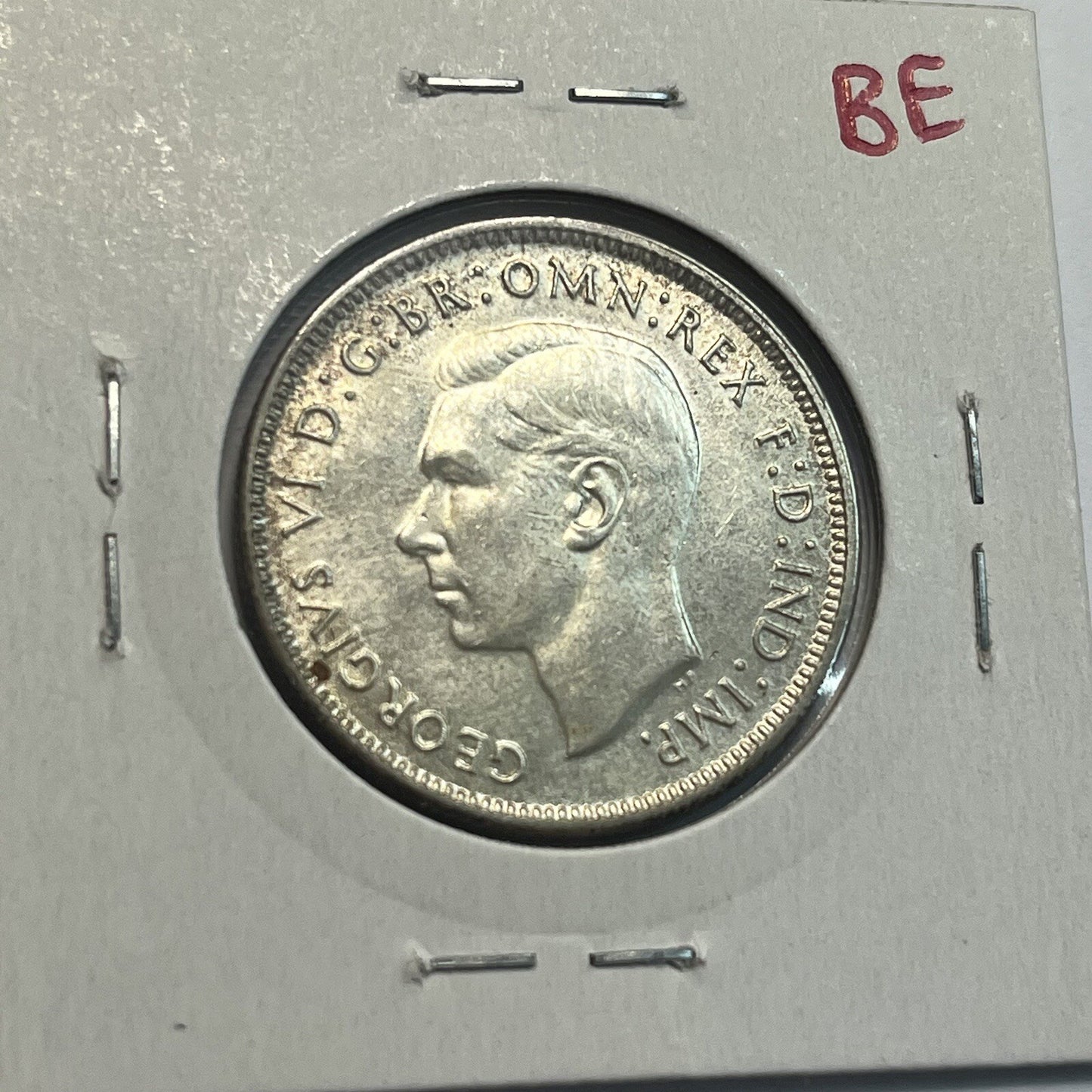 1943 s Florin Coin - almost Uncirculated - George VI Silver Predecimal