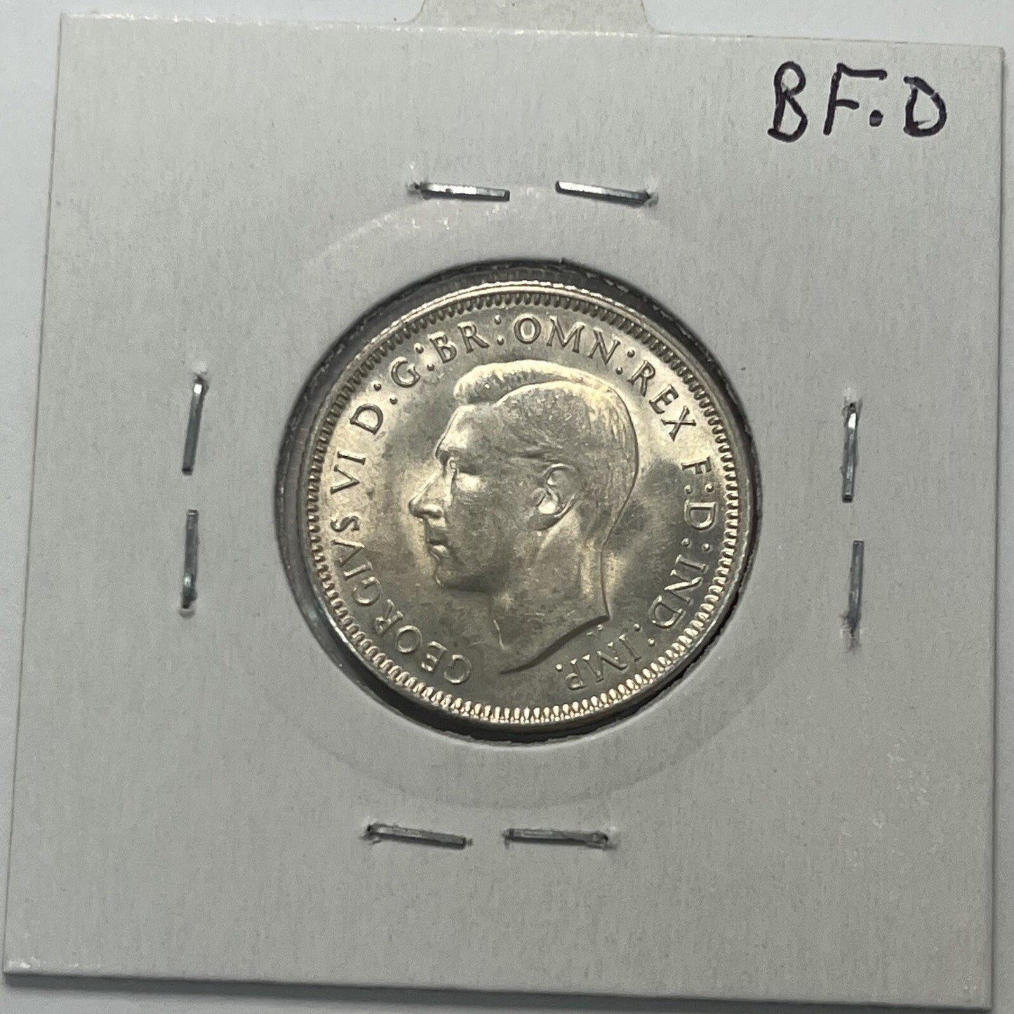 1943 s Shilling Coin - Choice Uncirculated ChUNC - Silver Predecimal George VI