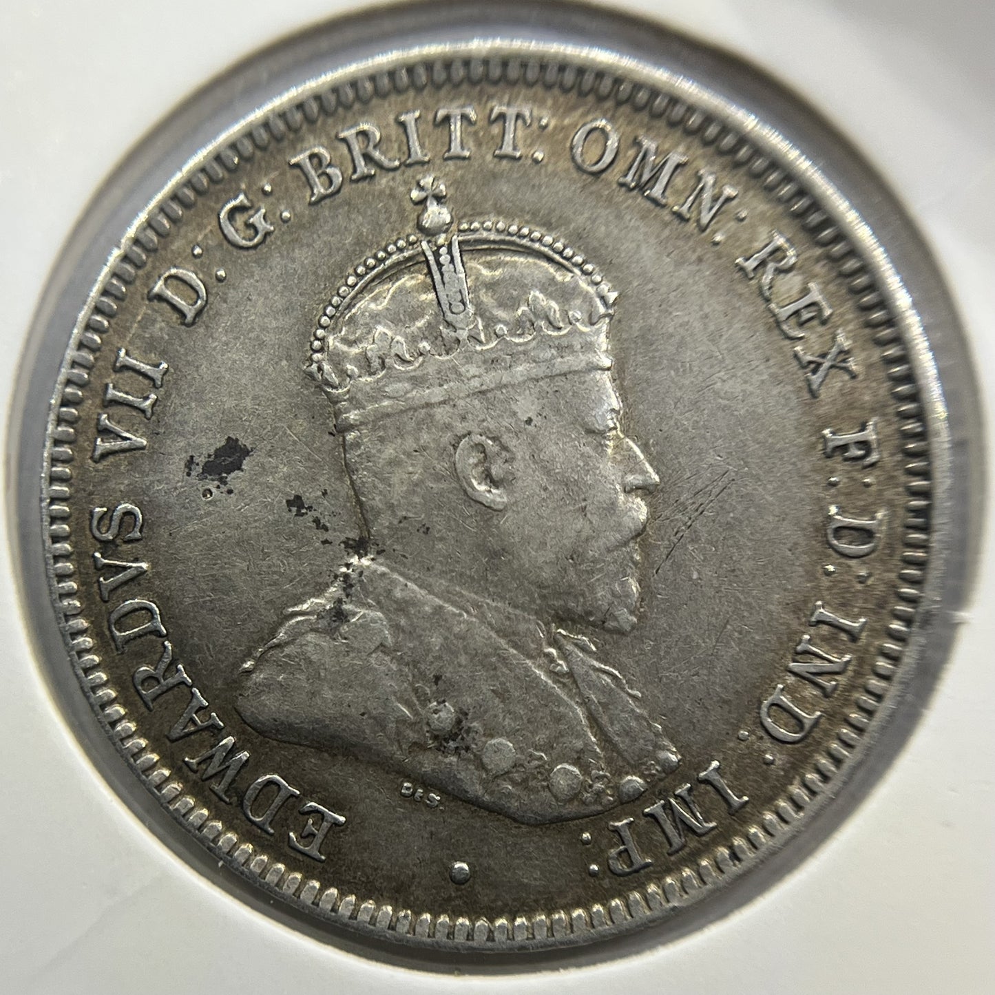 1910 Shilling Coin - Extremely Fine - Edward VII Silver Predecimal First Year