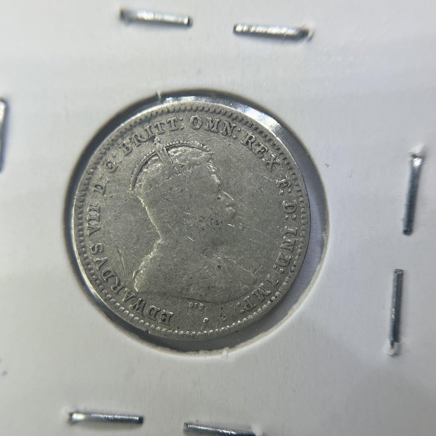 1910 Threepence Coin - Very Fine - Edward VII Silver Predecimal First Year