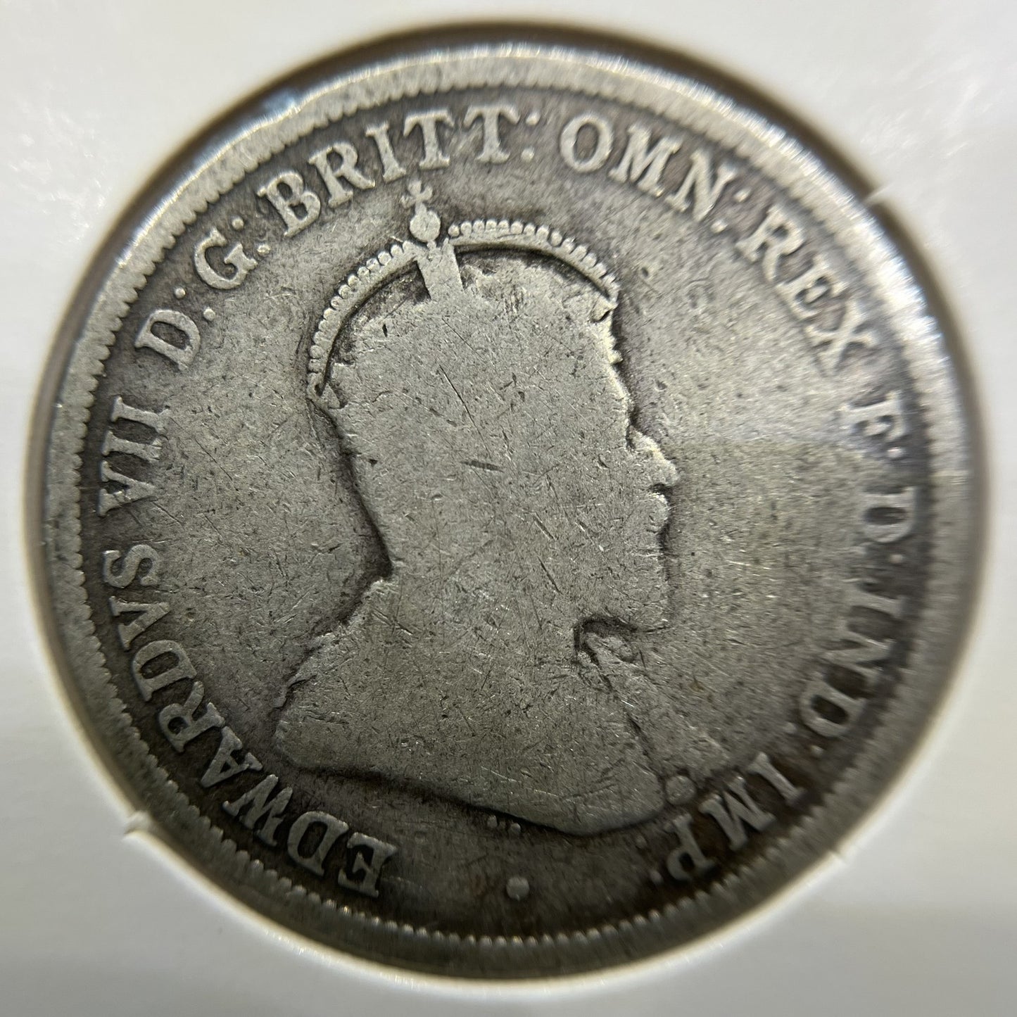1910 Florin Coin - Good - Edward VII Silver First Year of Issue