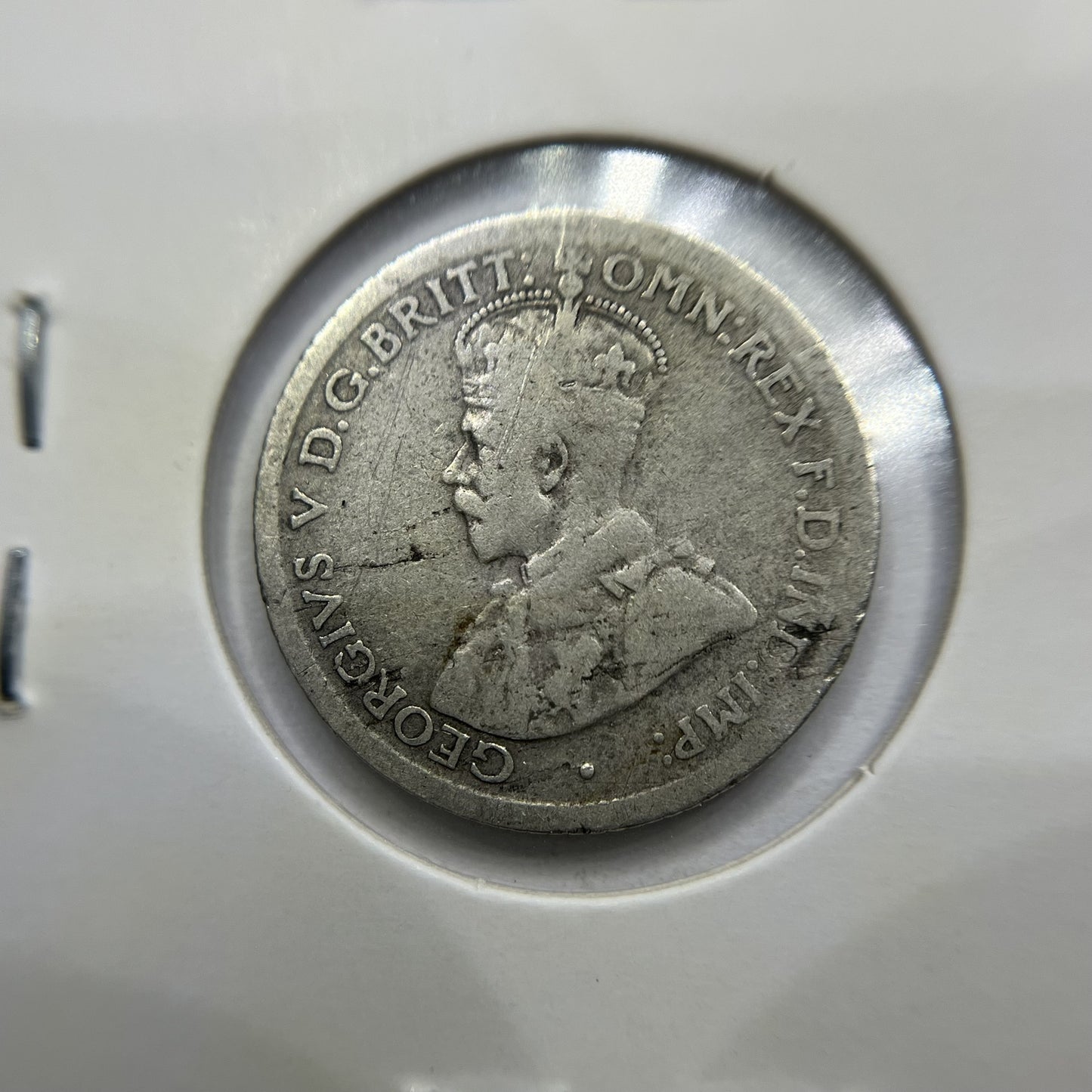 1923 Sixpence Coin - Fine - George V Silver Predecimal Australian