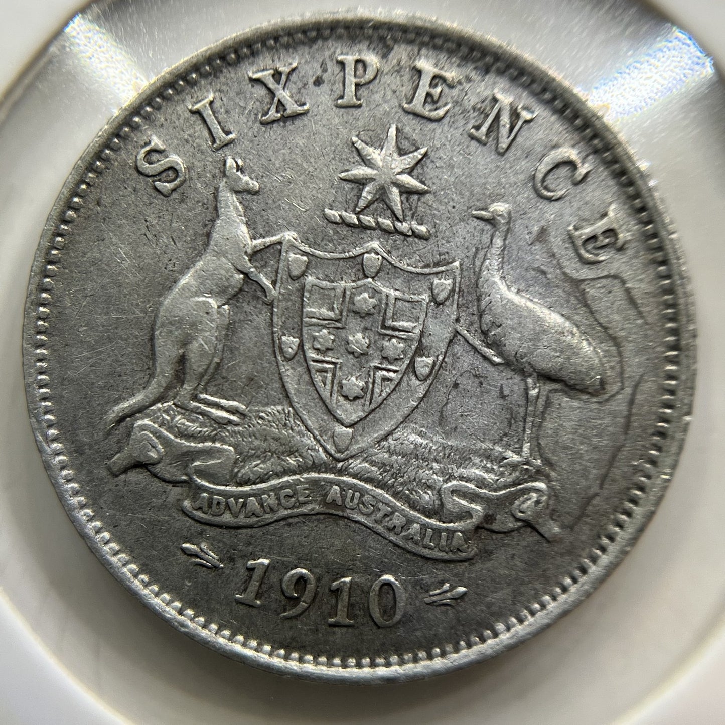 1910 Sixpence Coin - Very Fine - Silver Edward VII