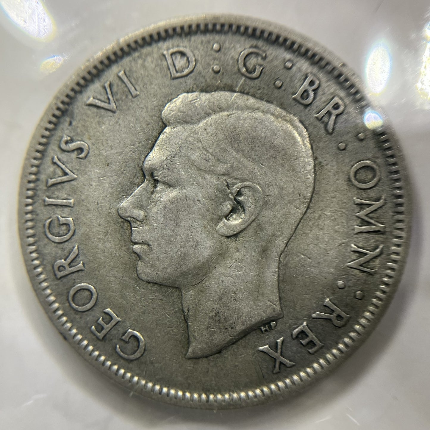 1943 Great Britain Silver Two Shillings Coin - Very Fine - Florin George VI