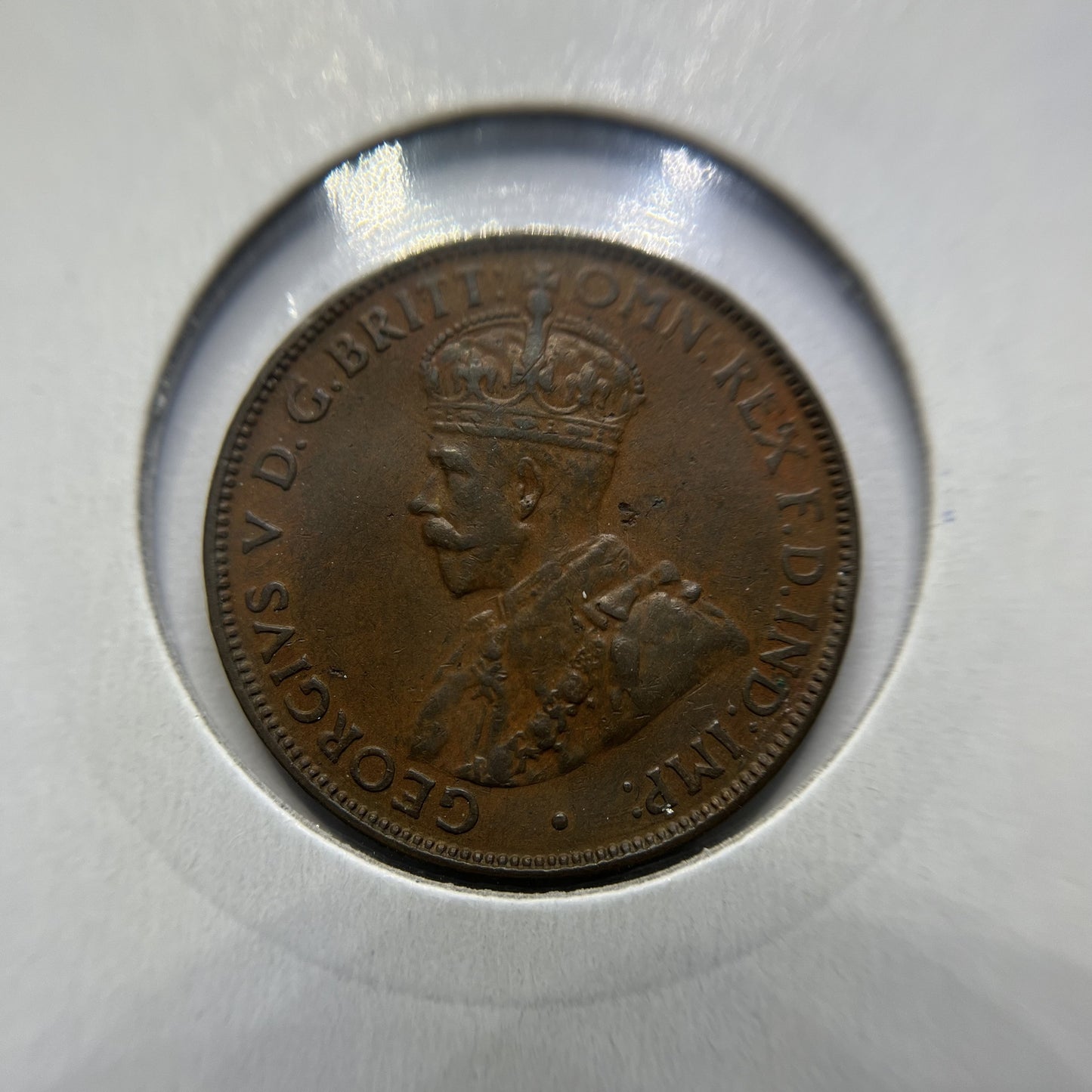 1928 Half Penny Coin - good Very Fine - George V Predecimal Australia