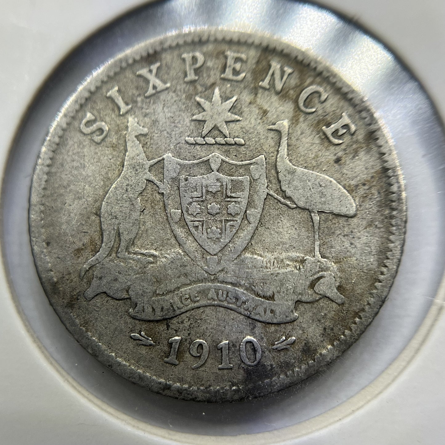 1910 Sixpence Coin - Very Fine - Edward VII Silver Predecimal