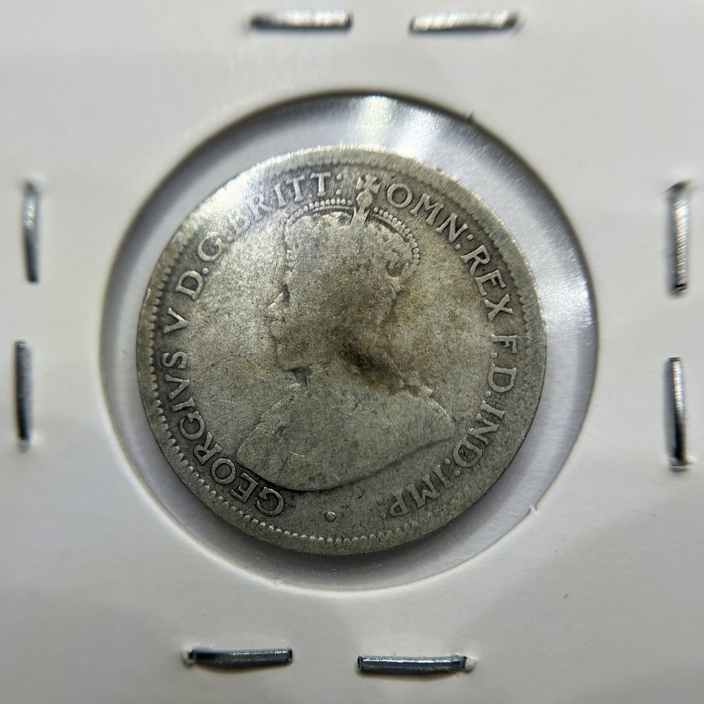 1924 Sixpence Coin - Very Good - George V Silver Predecimal Australian