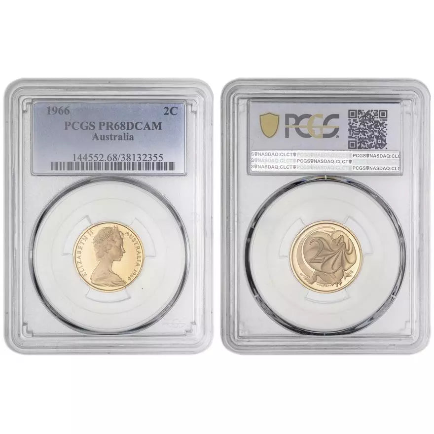 1966 Two Cent Coin - PCGS PR68