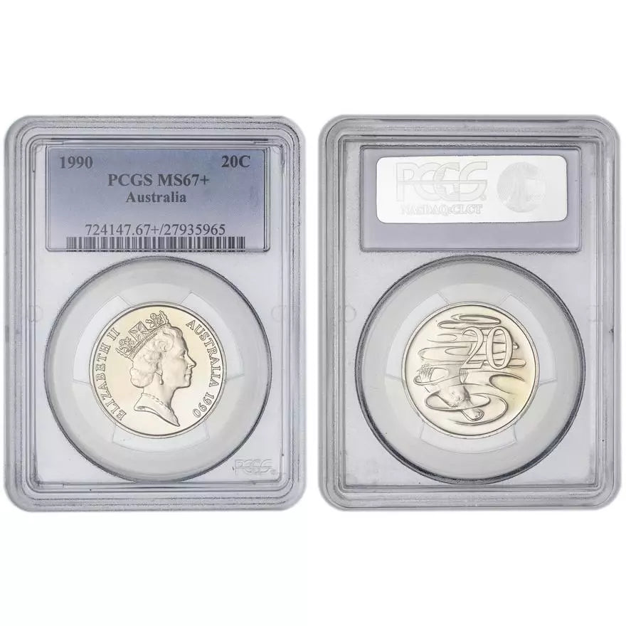 1990 Twenty Cent Coin - PCGS MS67+