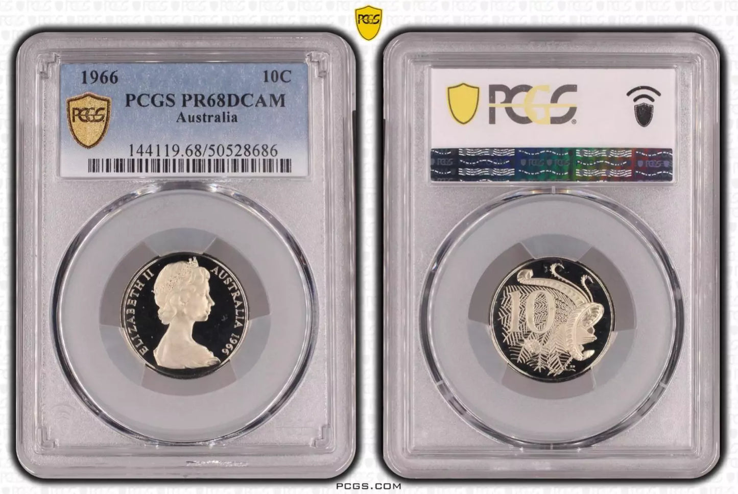1966 Ten Cent Coin - PCGS PR68 DCAM