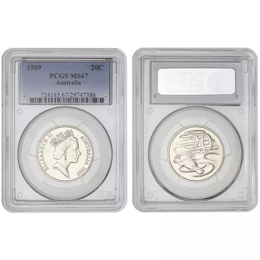 1989 Twenty Cent Coin - PCGS MS67