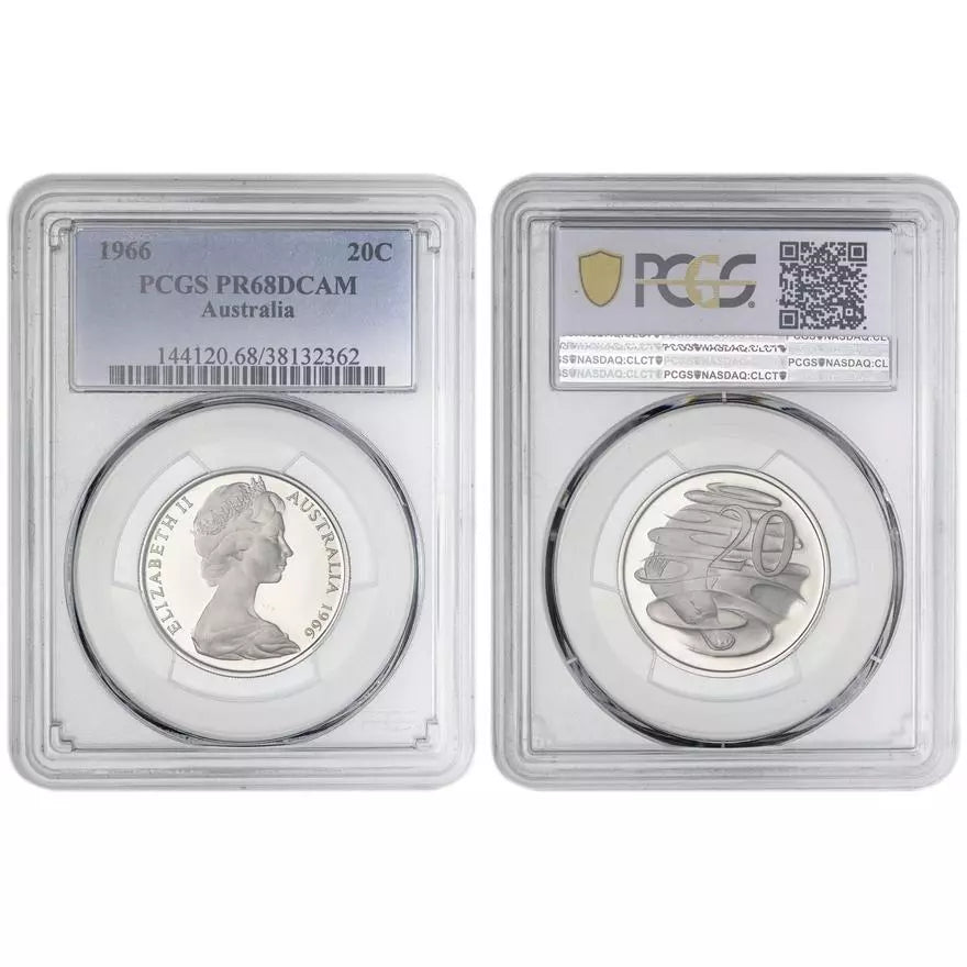 1966 Twenty Cent Proof Coin - PCGS PR68