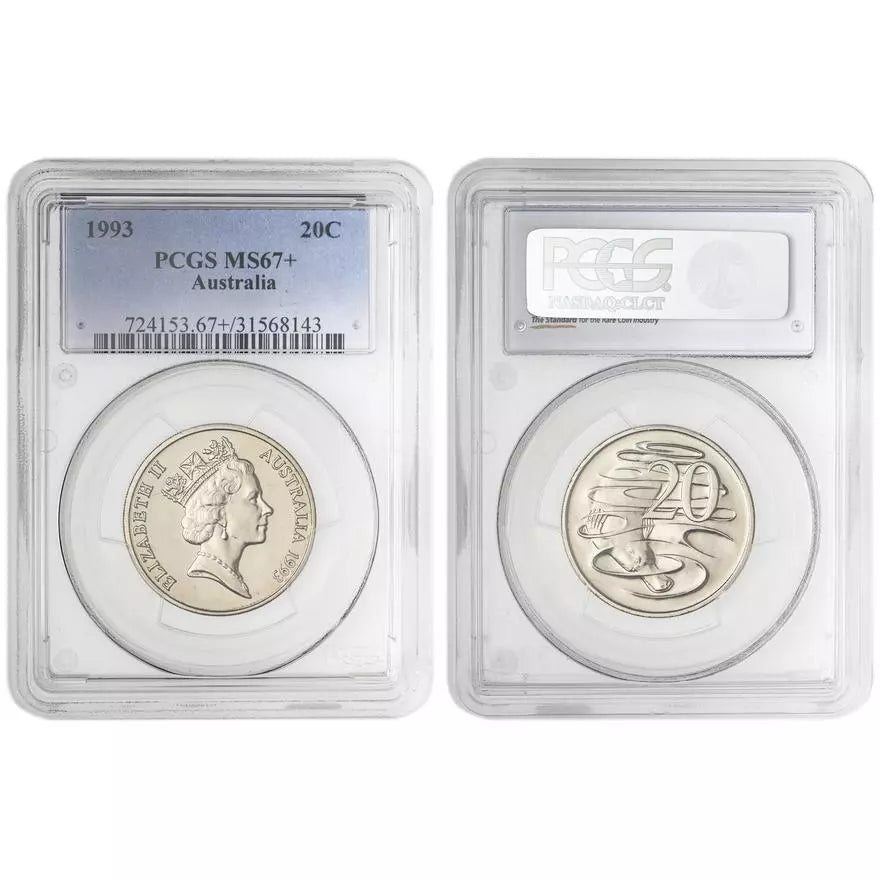 1993 Twenty Cent Coin - PCGS MS67+