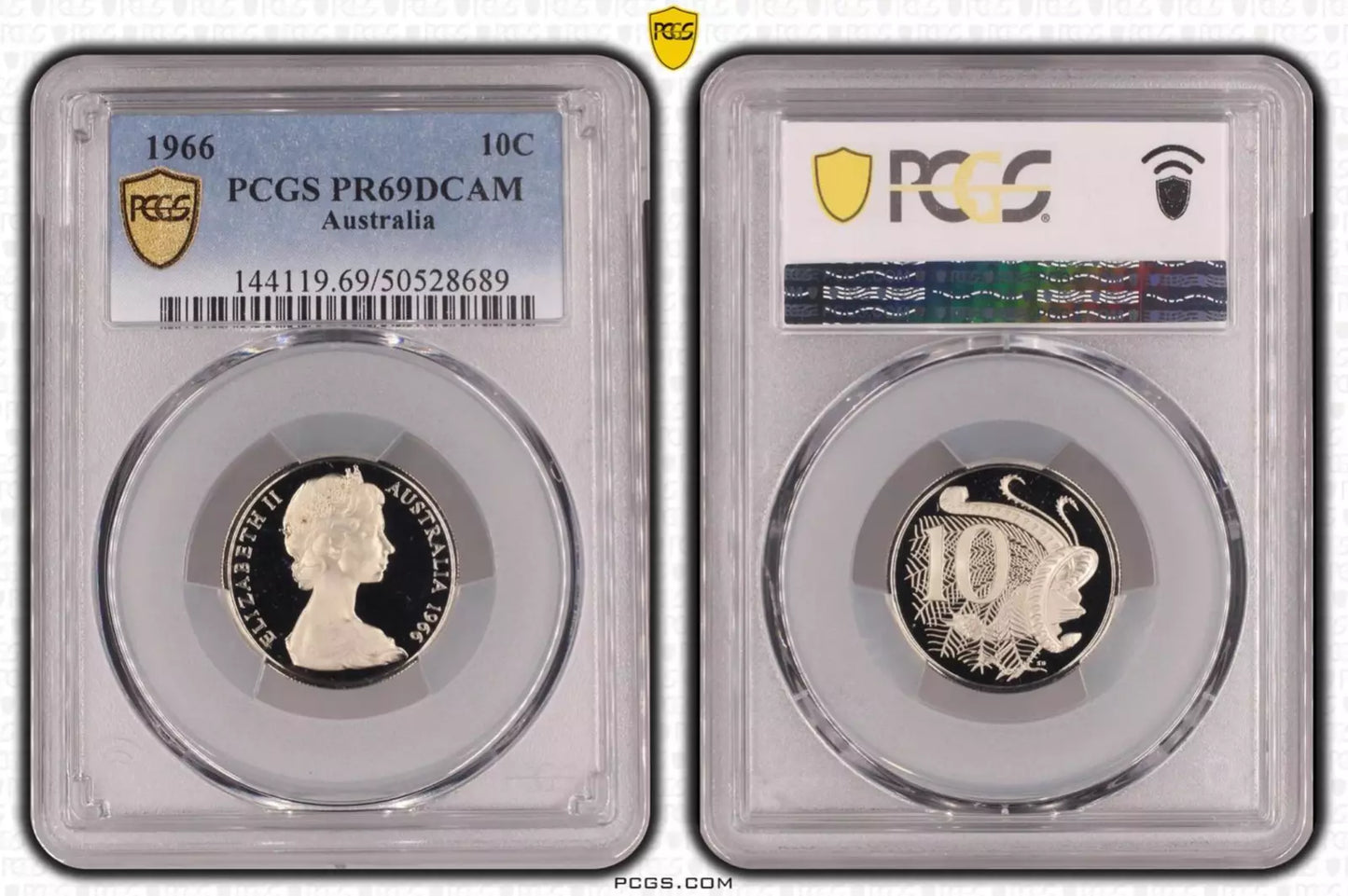 1966 Ten Cent Coin - PCGS PR69 DCAM