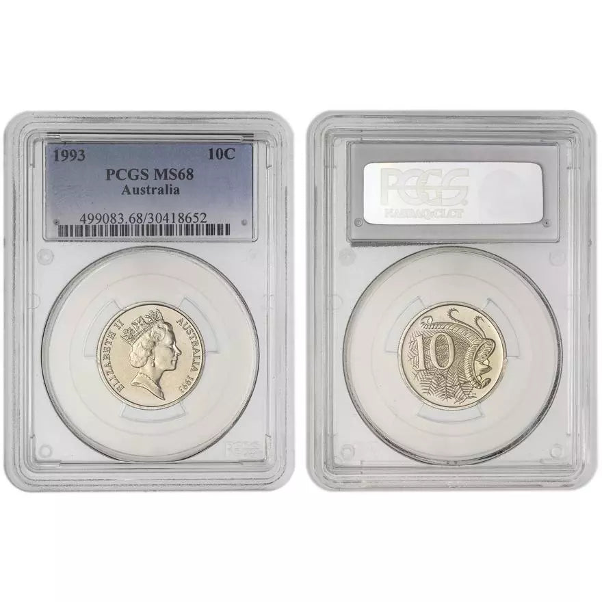 1993 Ten Cent Coin - PCGS MS68