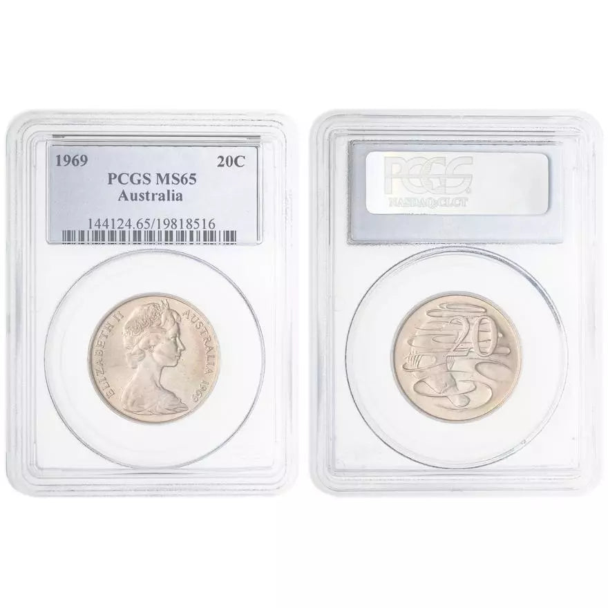 1969 Twenty Cent Coin - PCGS MS65