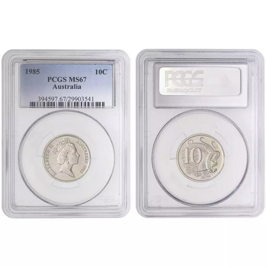 1985 Ten Cent Coin - PCGS MS67
