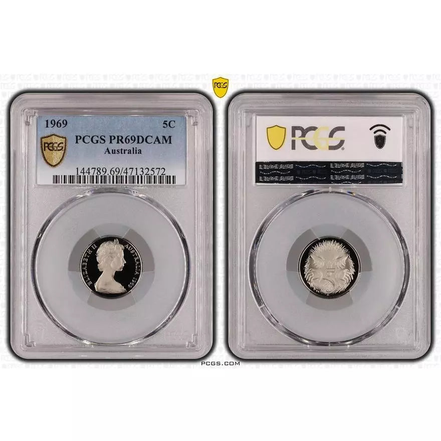 1969 Five Cent Coin - PCGS PR69