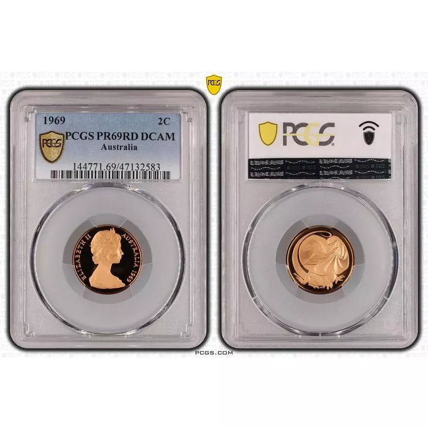 1969 Two Cent Coin - PCGS PR69