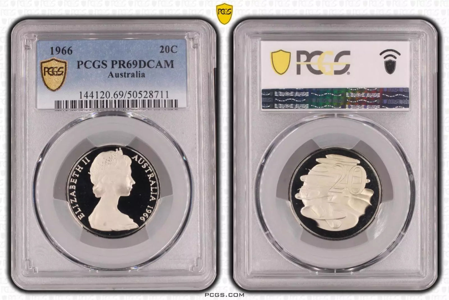 1966 Twenty Cent Proof Coin - PCGS PR69 DCAM