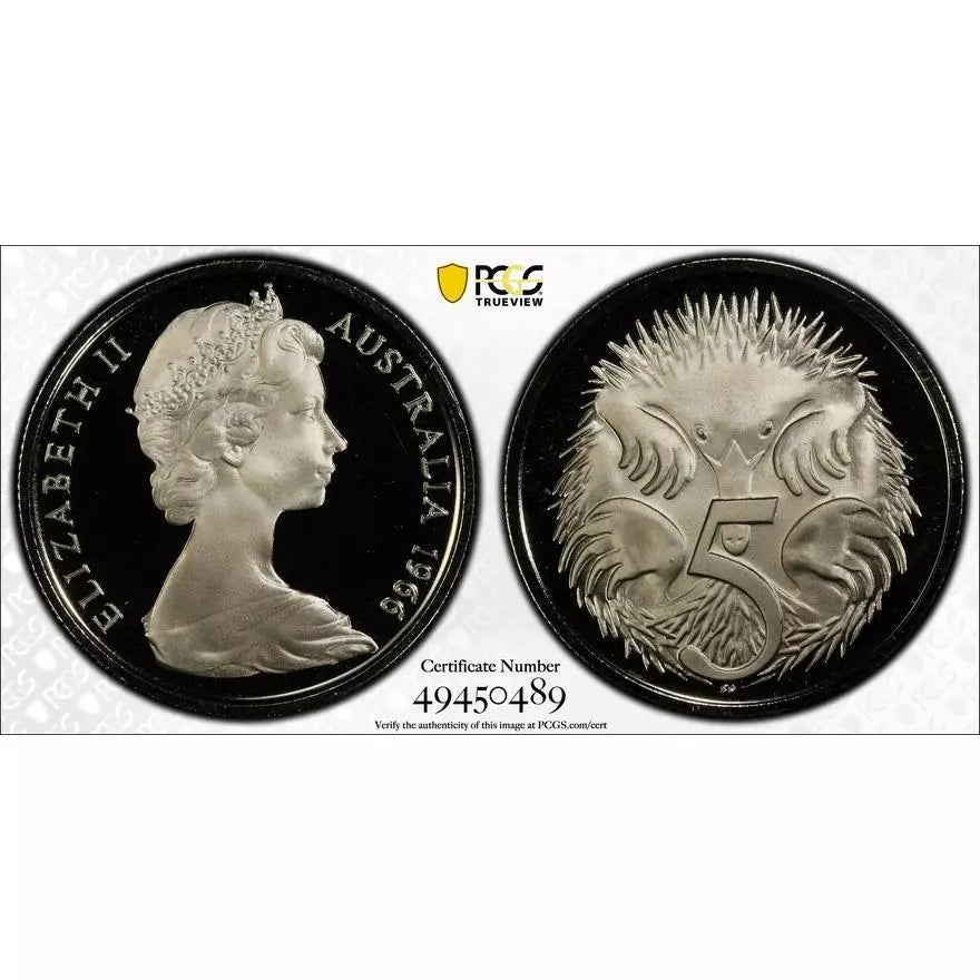 1969 Five Cent Coin - PCGS PR69