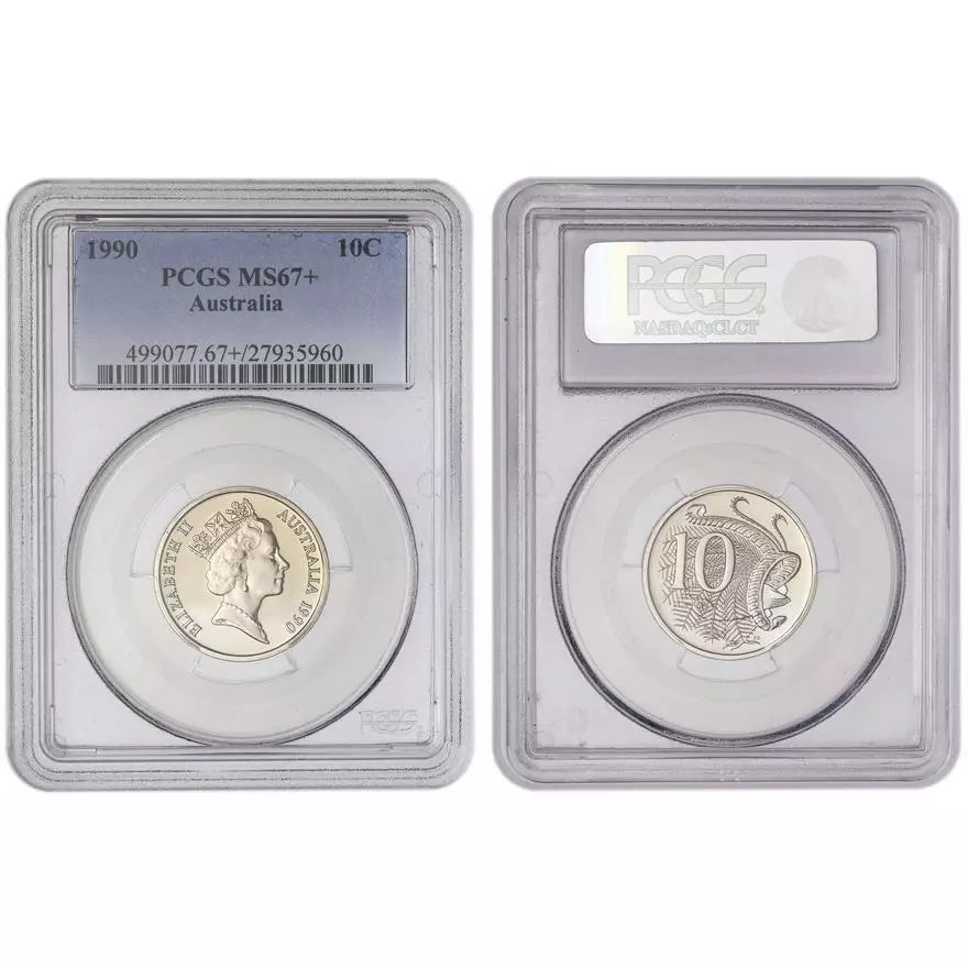 1990 Ten Cent Coin - PCGS MS67+