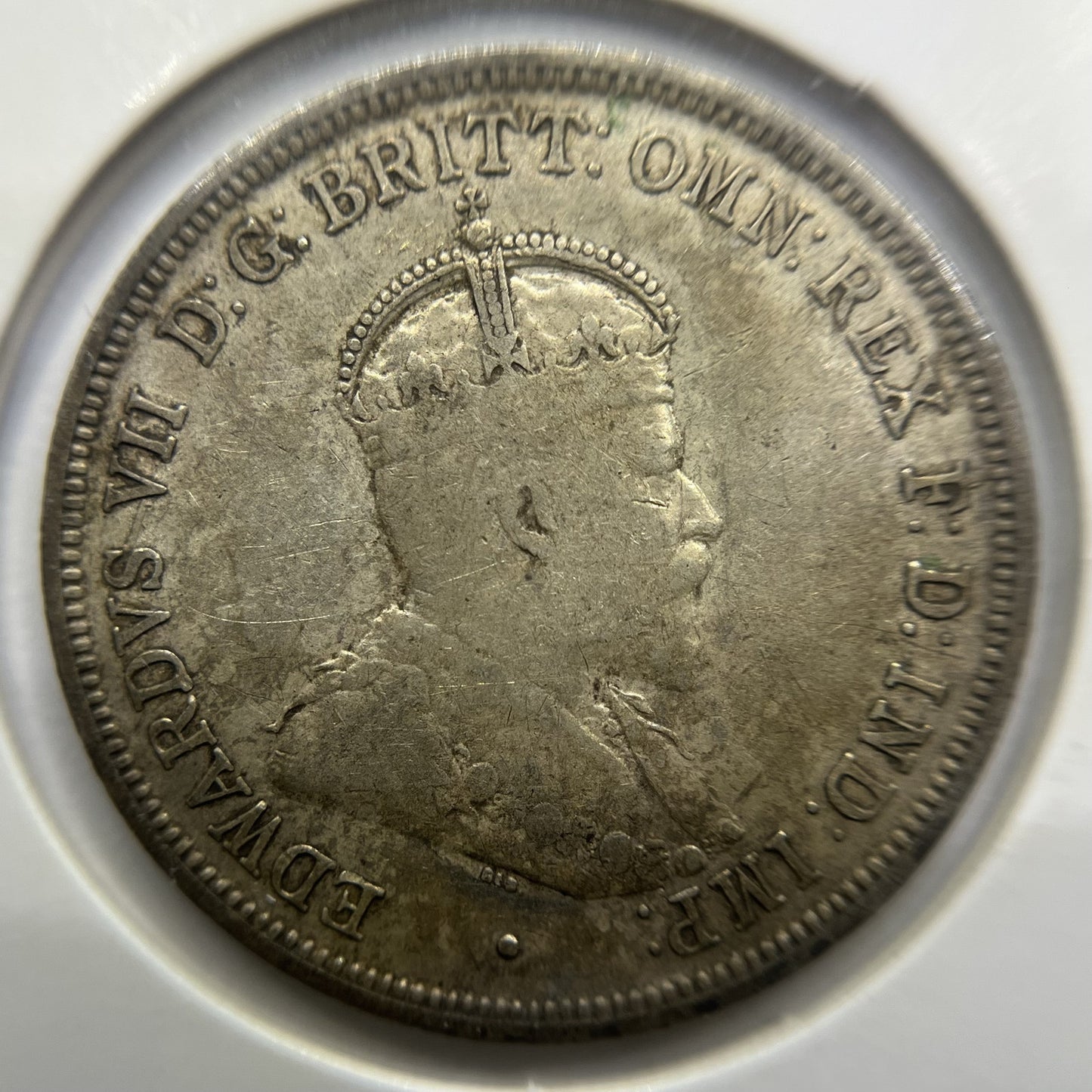 1910 Florin Coin - Very Fine - Edward VII Silver Predecimal First Year