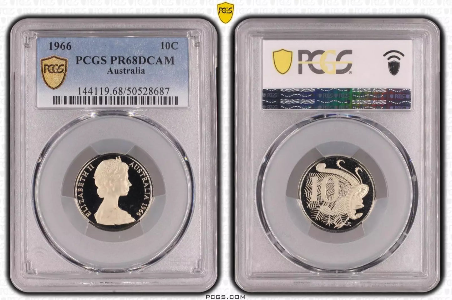1966 Ten Cent Coin - PCGS PR68 DCAM