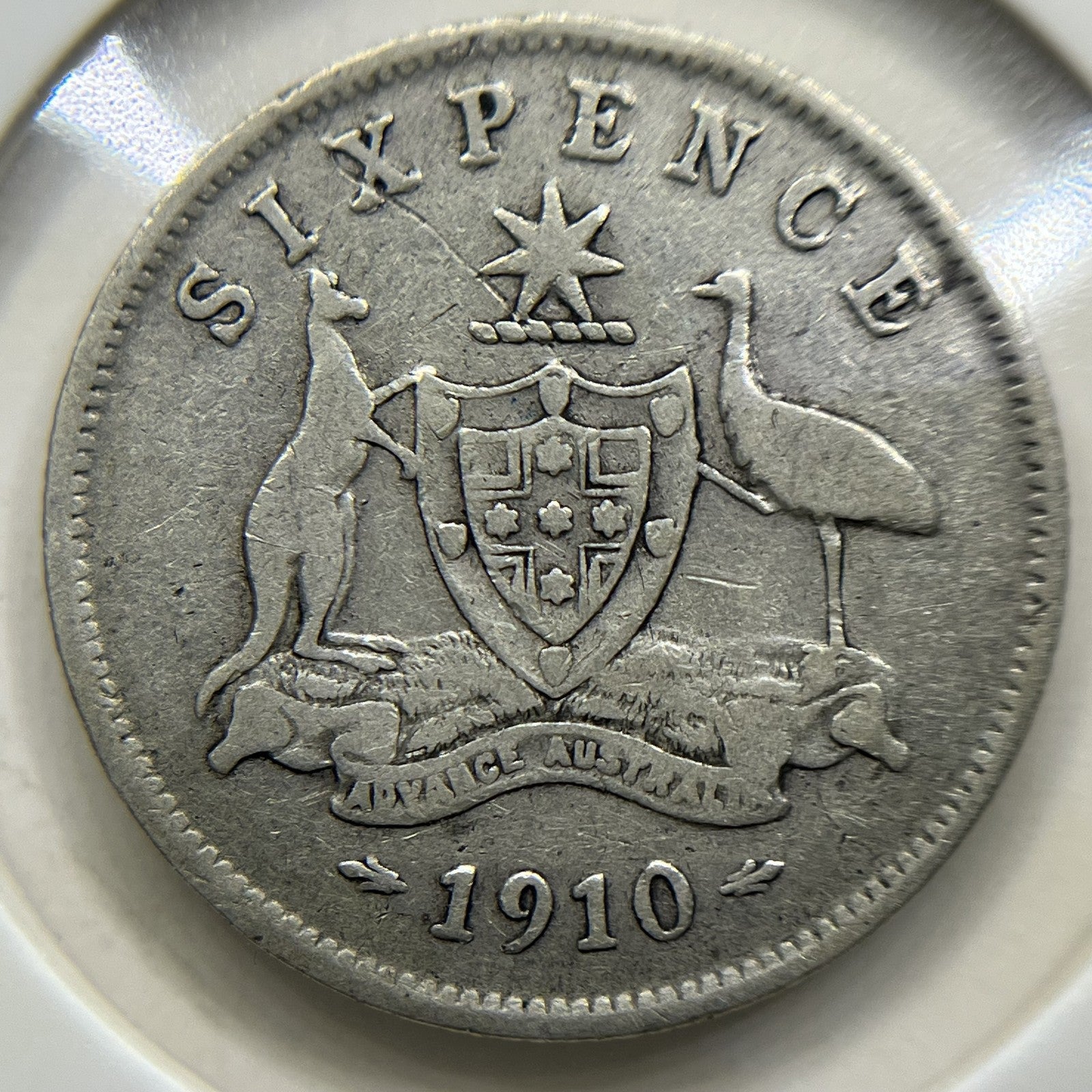 1910 Sixpence Coin - Very Fine - Silver Predecimal Edward VII