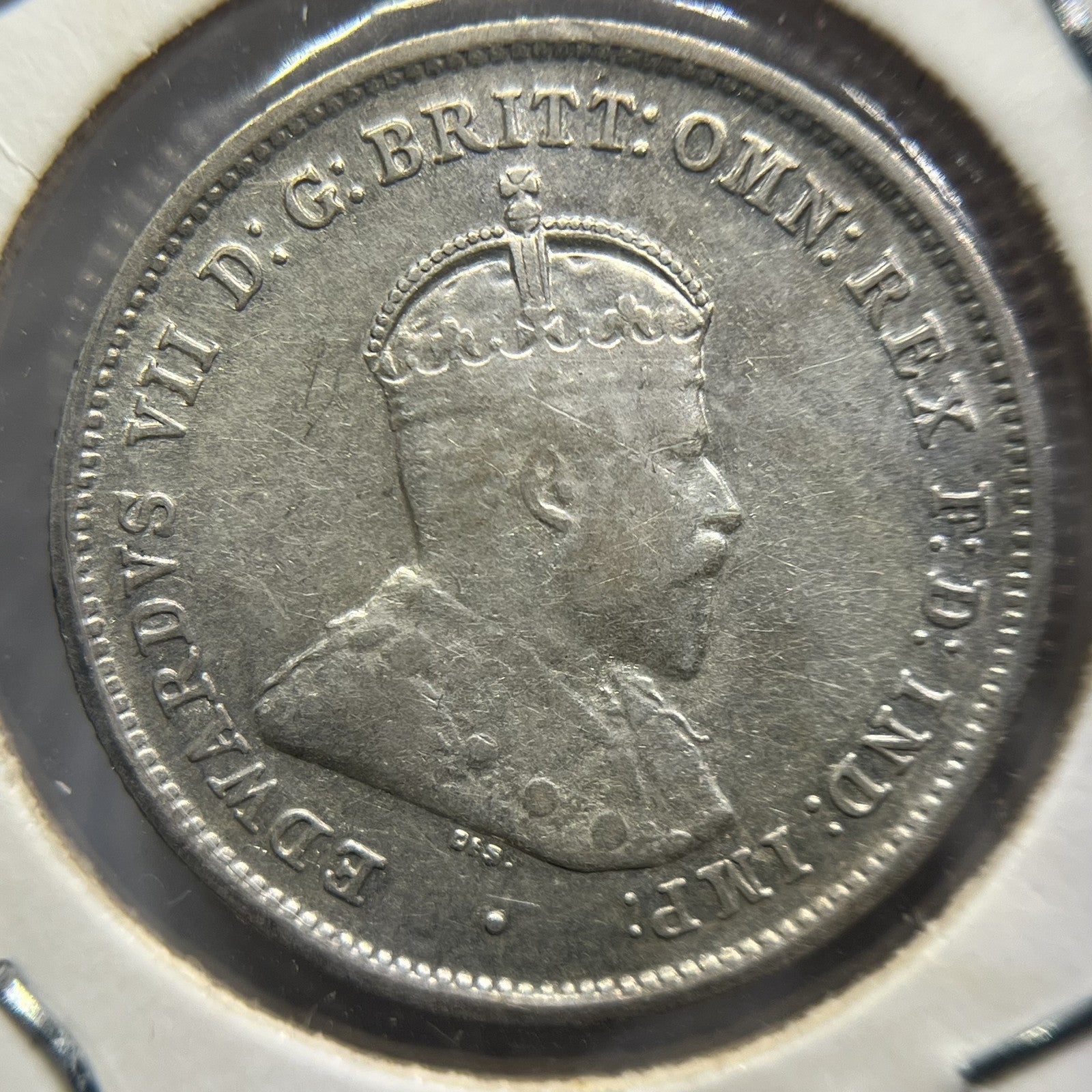 1910 Sixpence Coin - Very Fine - Silver Predecimal Edward VII
