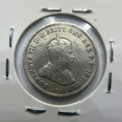 1910 Sixpence Coin - good Very Fine - Edward VII Silver Predecimal
