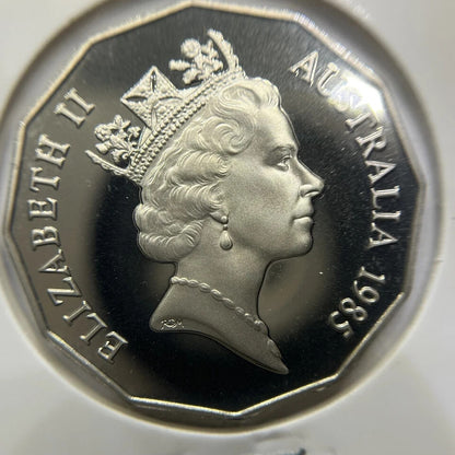 1985 Fifty 50 Cent Coin - Ex Proof Set - Elizabeth II Australia