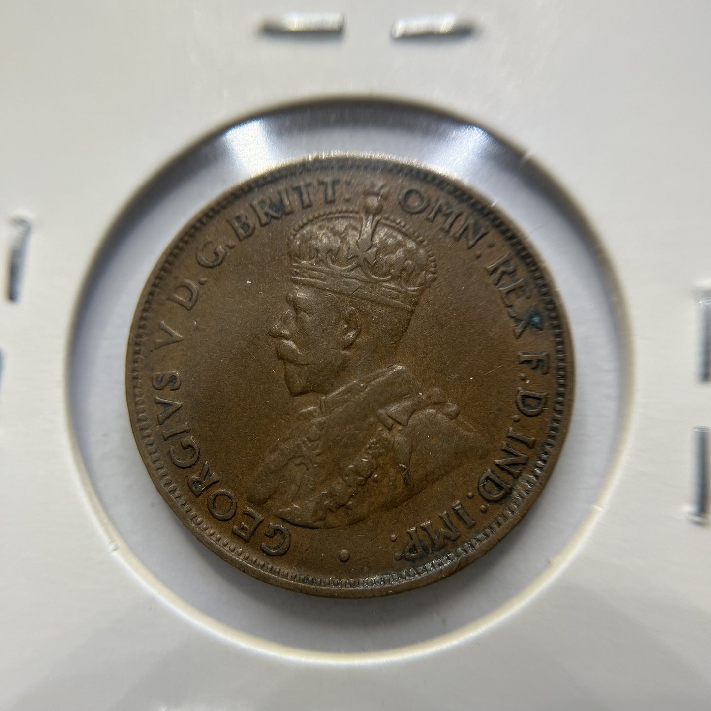 1933 Half Penny Coin - good Very Fine - George V Predecimal