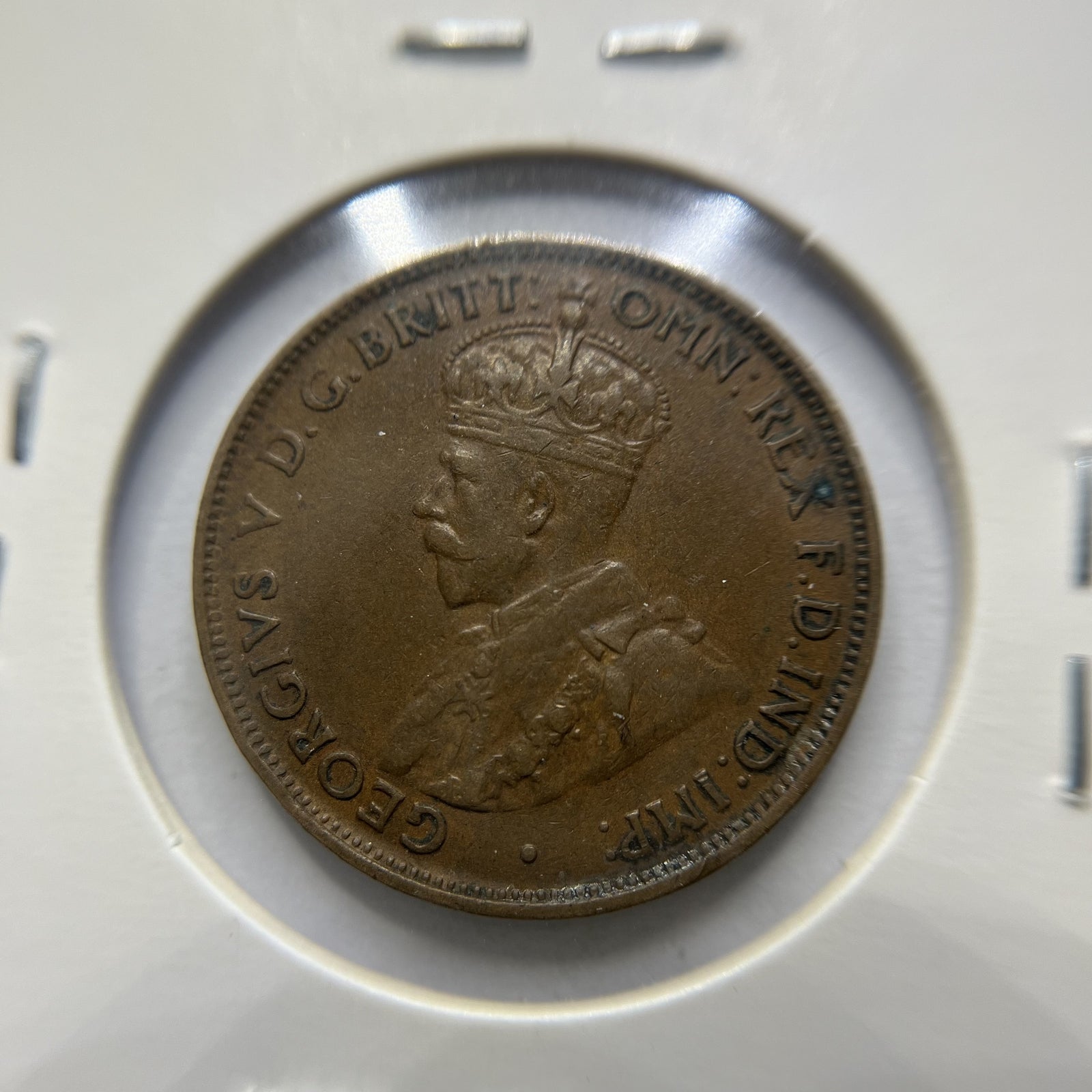 1933 Half Penny Coin - good Very Fine - George V Predecimal