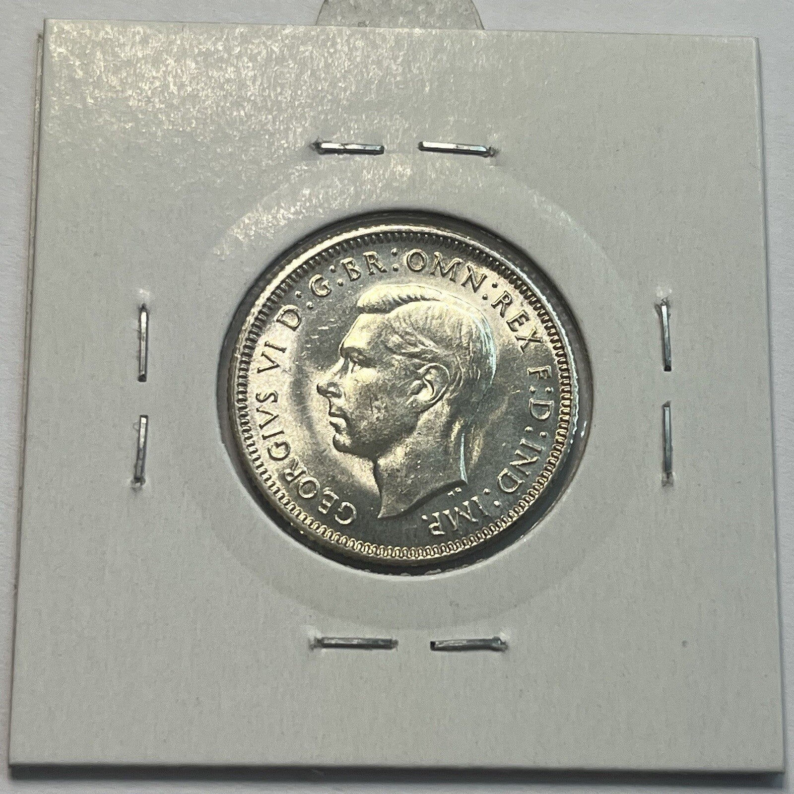 1943 s Shilling Coin - Choice Uncirculated - George VI Silver Predecimal