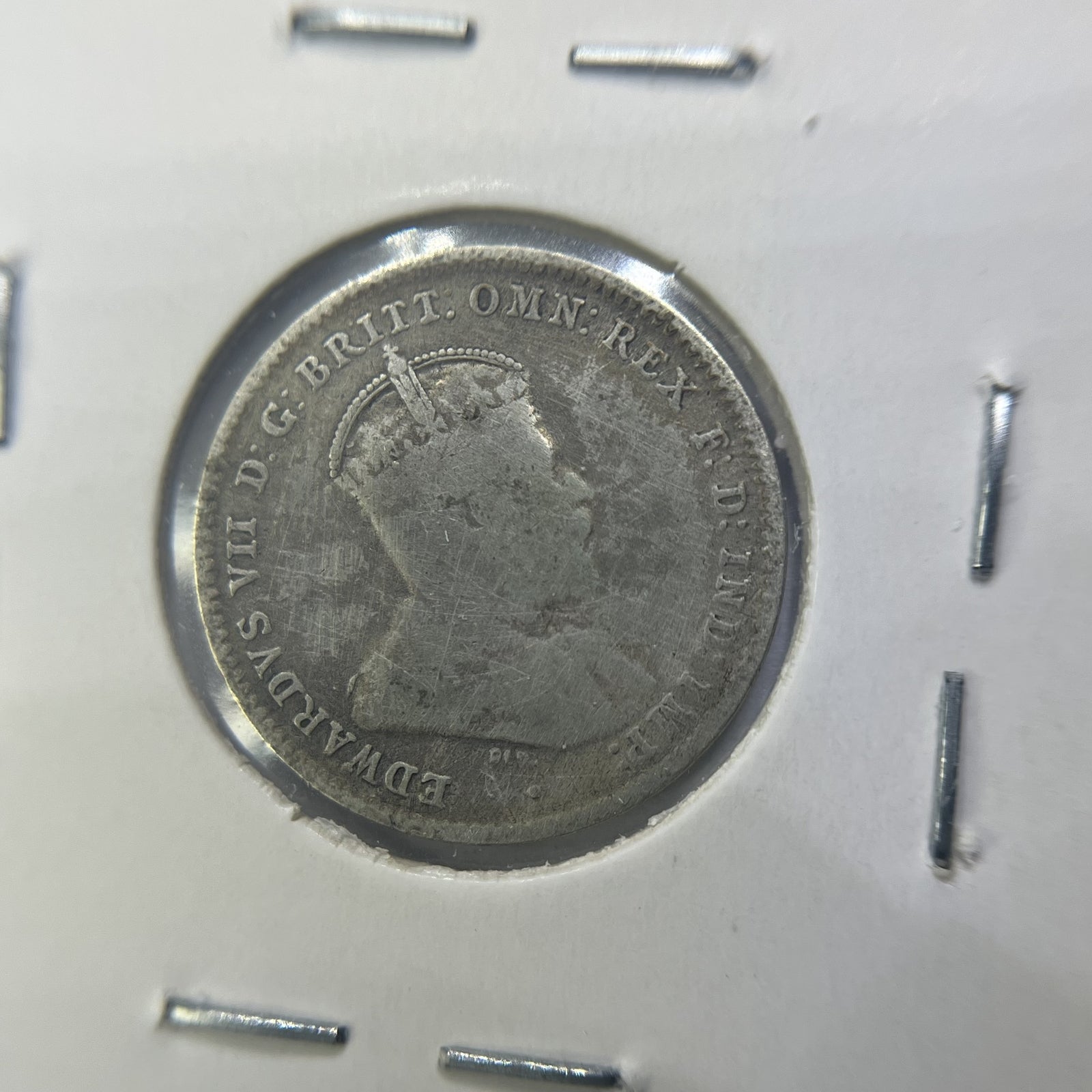 1910 Threepence Coin - Very Fine - Edward VII Silver Predecimal First Year