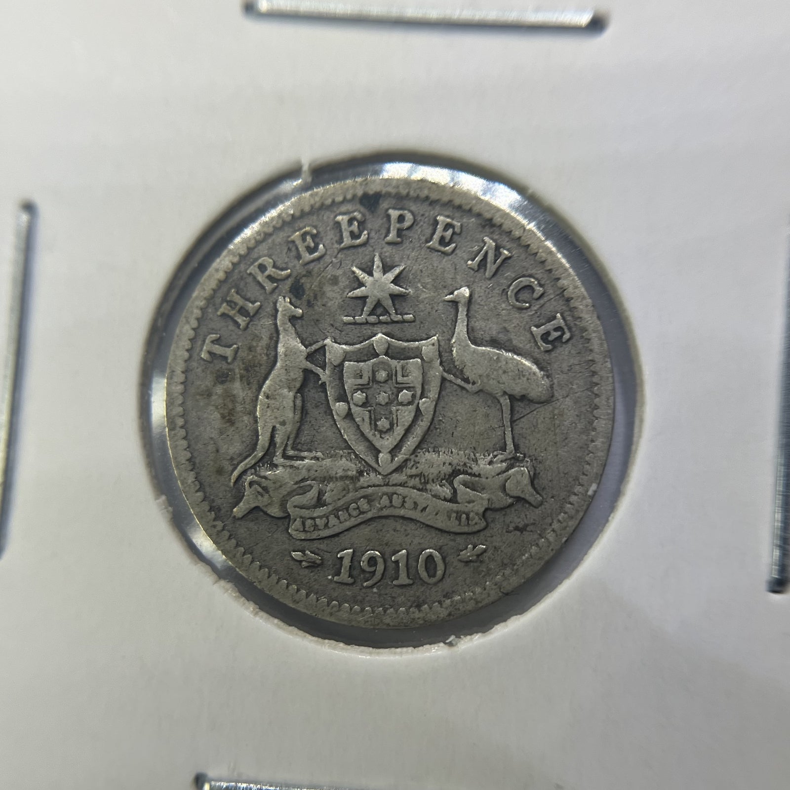 1910 Threepence Coin - almost Very Fine - Edward VII Silver Predecimal