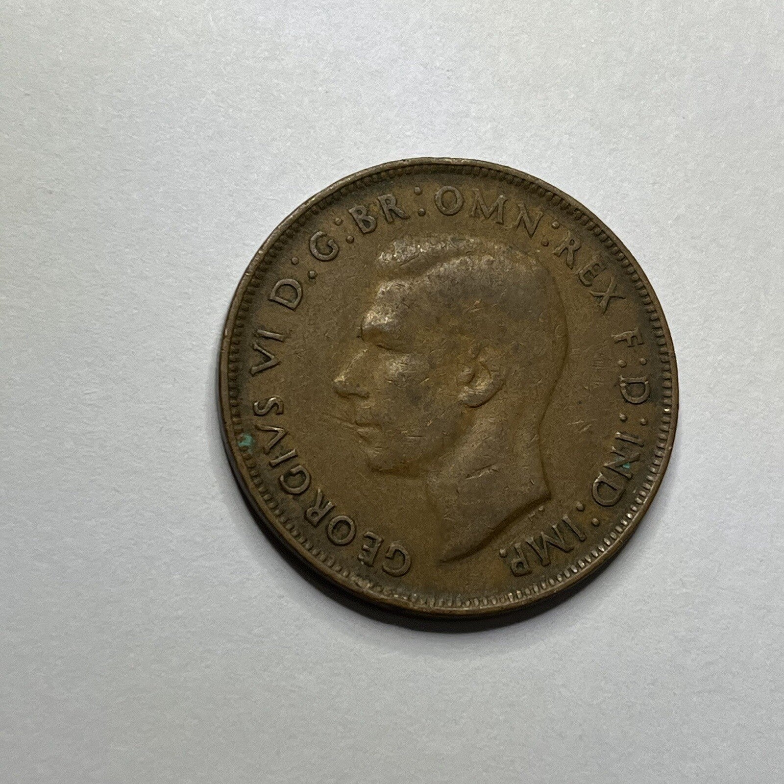 1943 Penny Coin - Australian King George VI Better than Circulated Predecimal