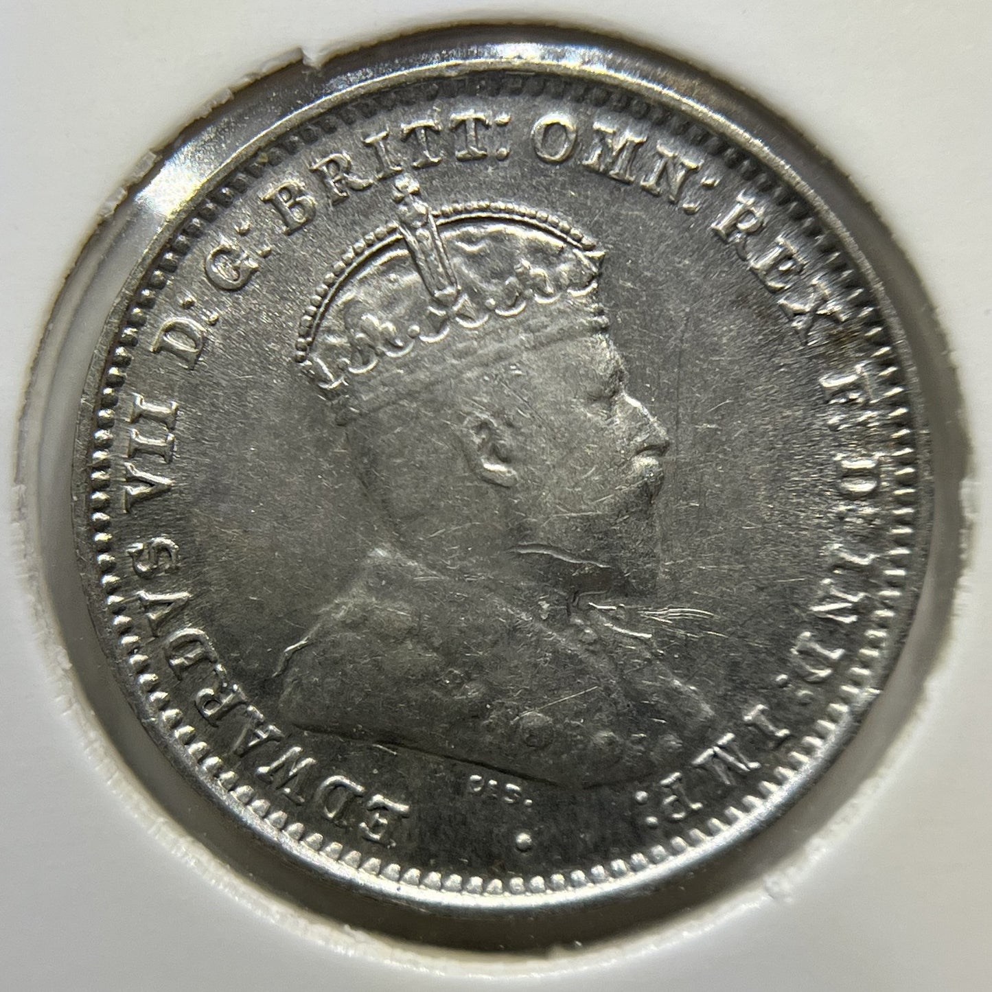 1910 Threepence Coin - Extremely Fine - Silver Edward VI